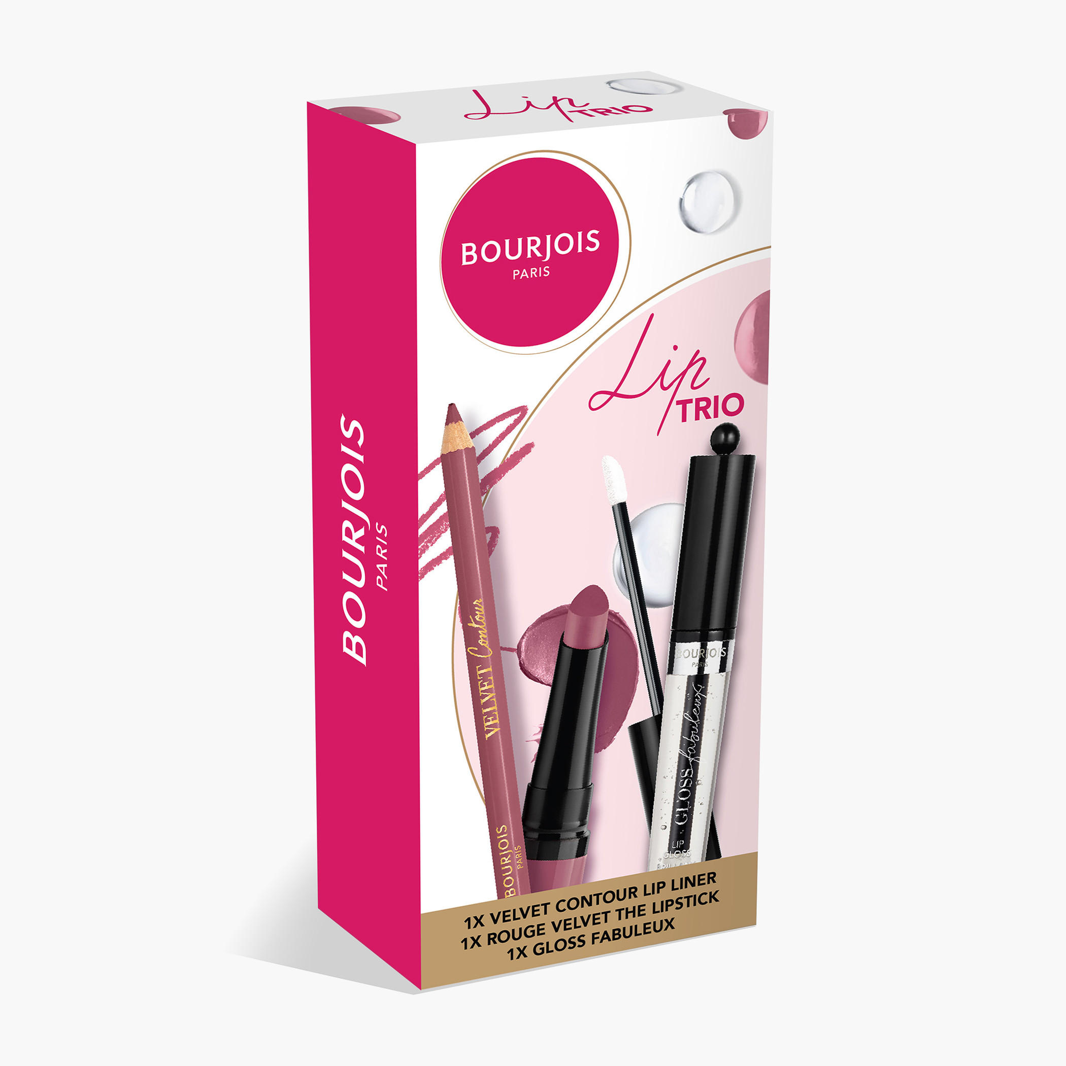 Bourjois Velvet Contour Lip Trio Liner and Lipstick with Lip Gloss-beautyandpersonalcare-giftsets-image-1
