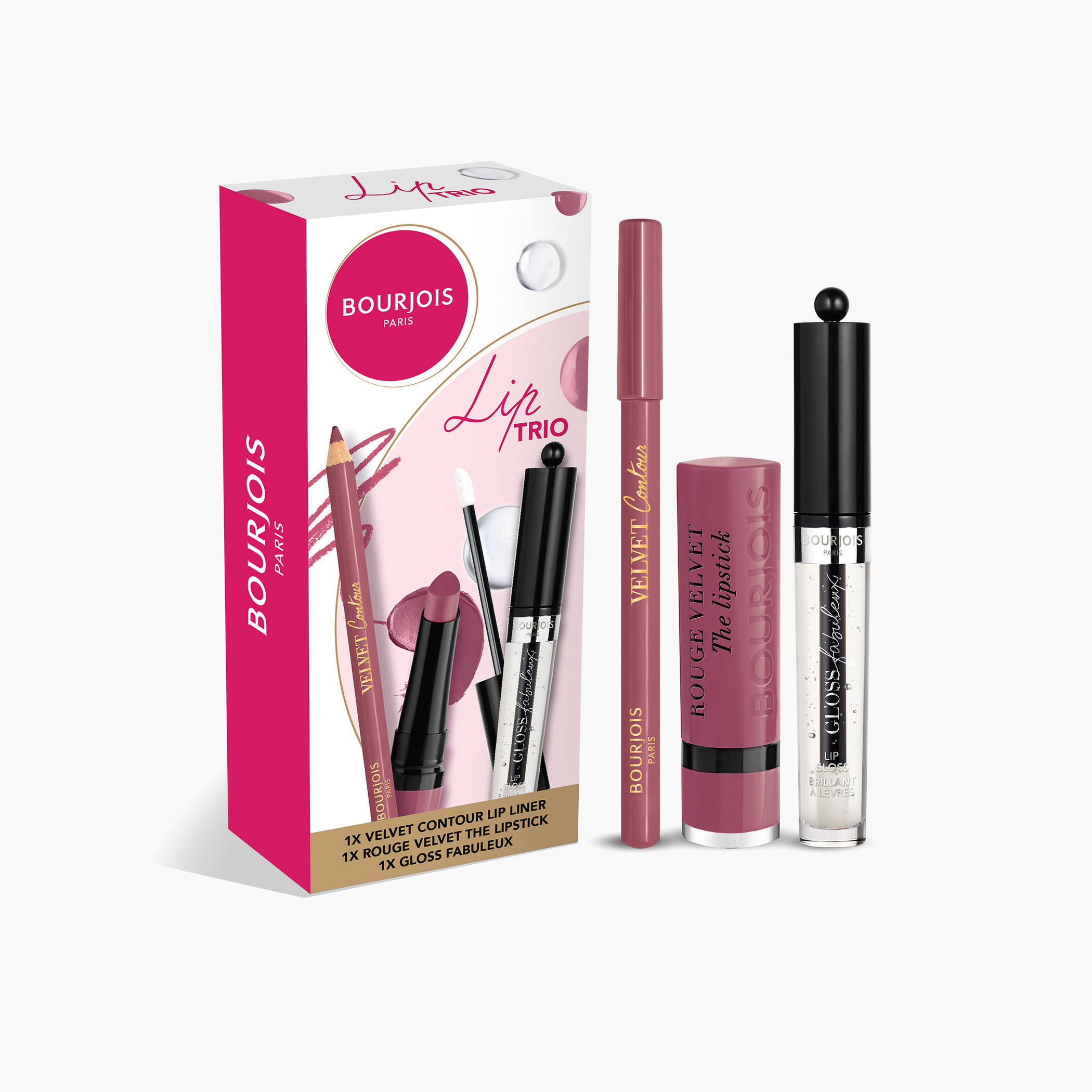 Bourjois Velvet Contour Lip Trio Liner and Lipstick with Lip Gloss-beautyandpersonalcare-giftsets-image-2
