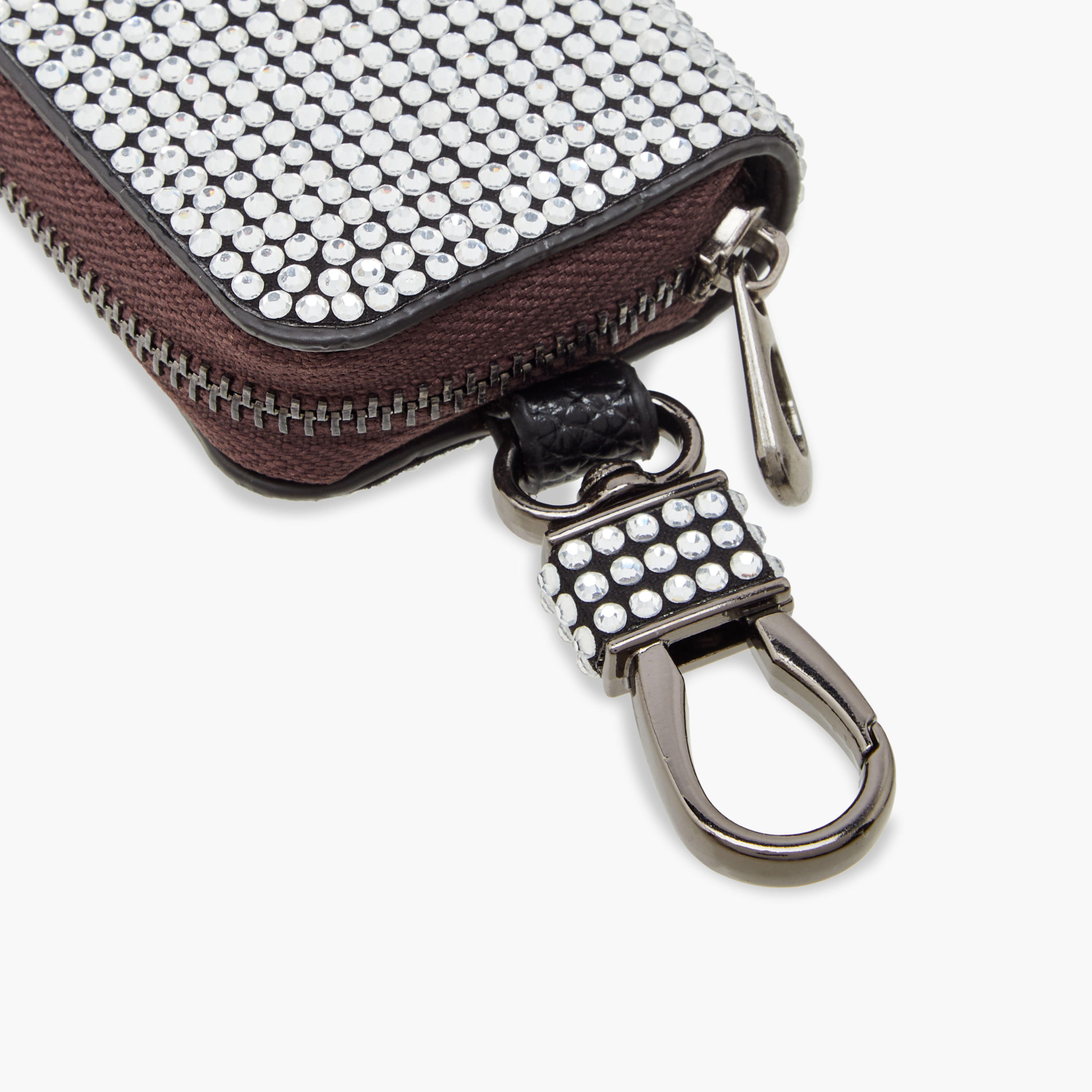 Embellished Car Key Case with Zip Closure-electronics-accessories-image-4