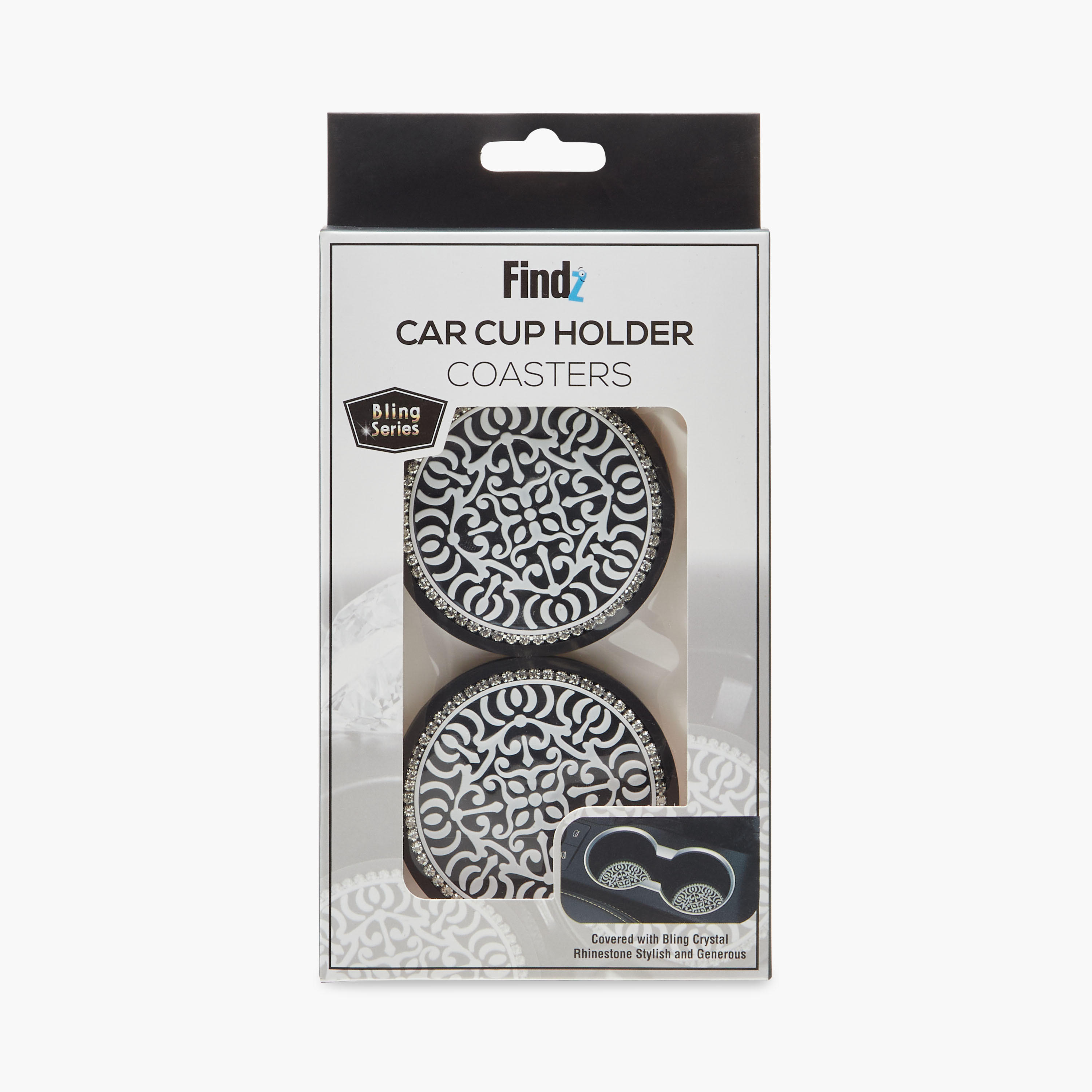 Findz Embellished Car Cup Holder Coaster - Set of 2-electronics-accessories-image-6