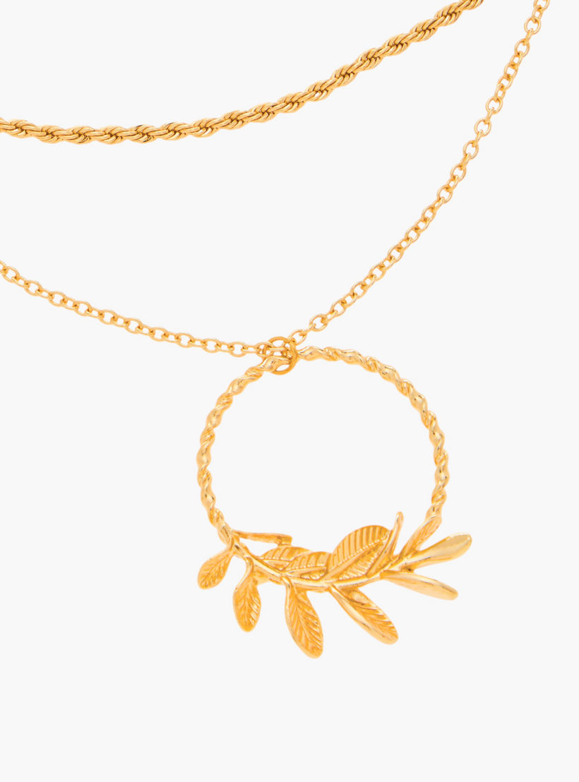 عقد ميتالك طبقتين بمشبك إغلاق-women-watchesandjewellery-jewellery-necklacesandpendants-image-5