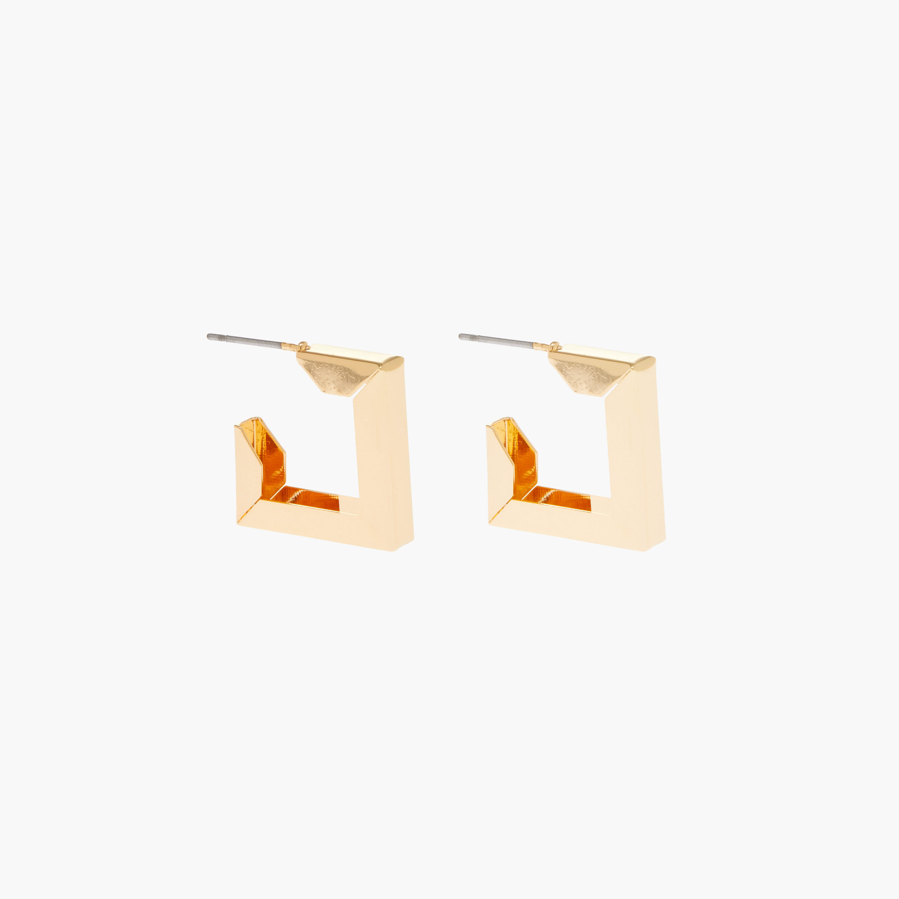 Metallic Hoop Earrings with Pushback Closure - Set of 3-women-watchesandjewellery-jewellery-earrings-image-5