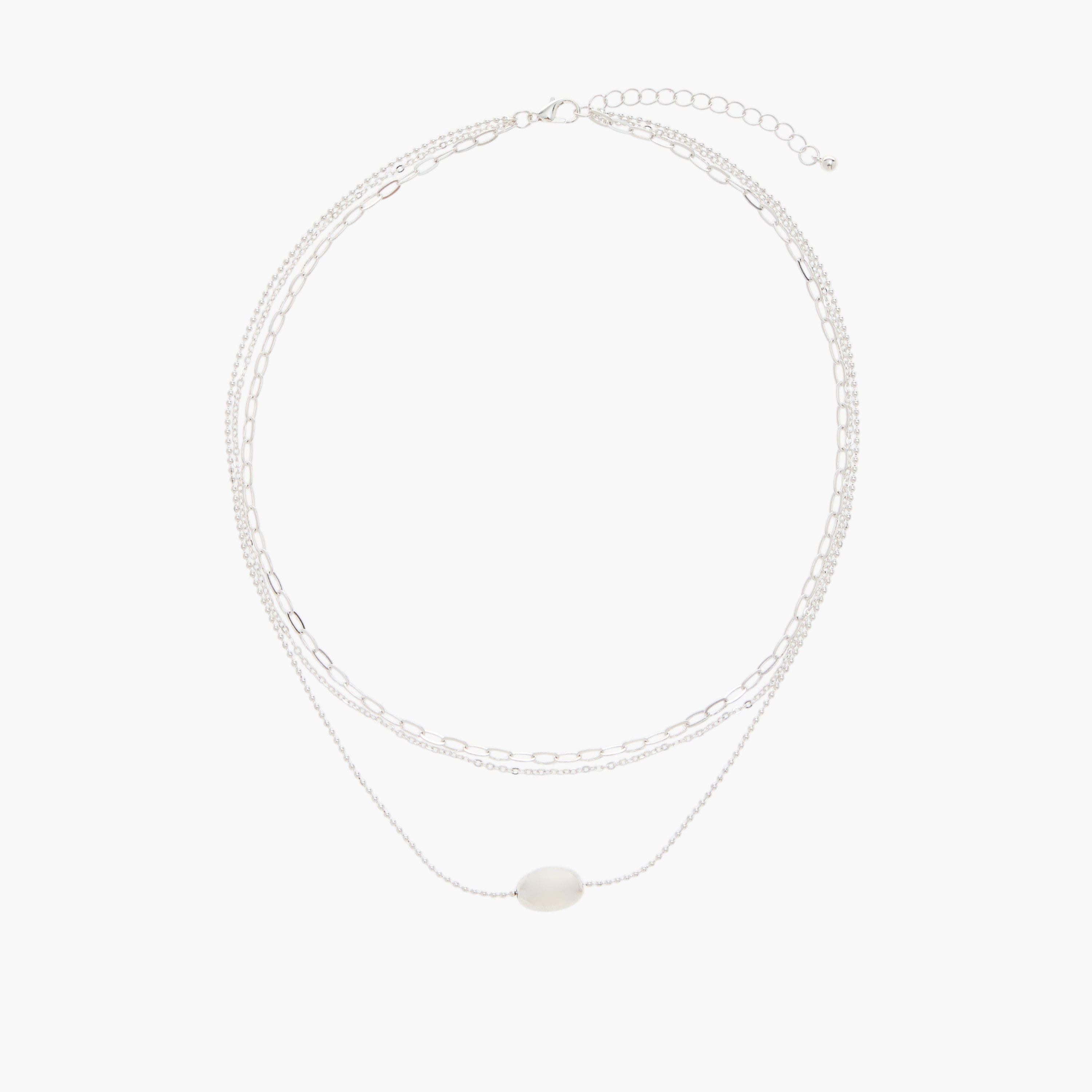 Layered Chain Necklace with Lobster Clasp Closure-women-watchesandjewellery-jewellery-necklacesandpendants-image-1