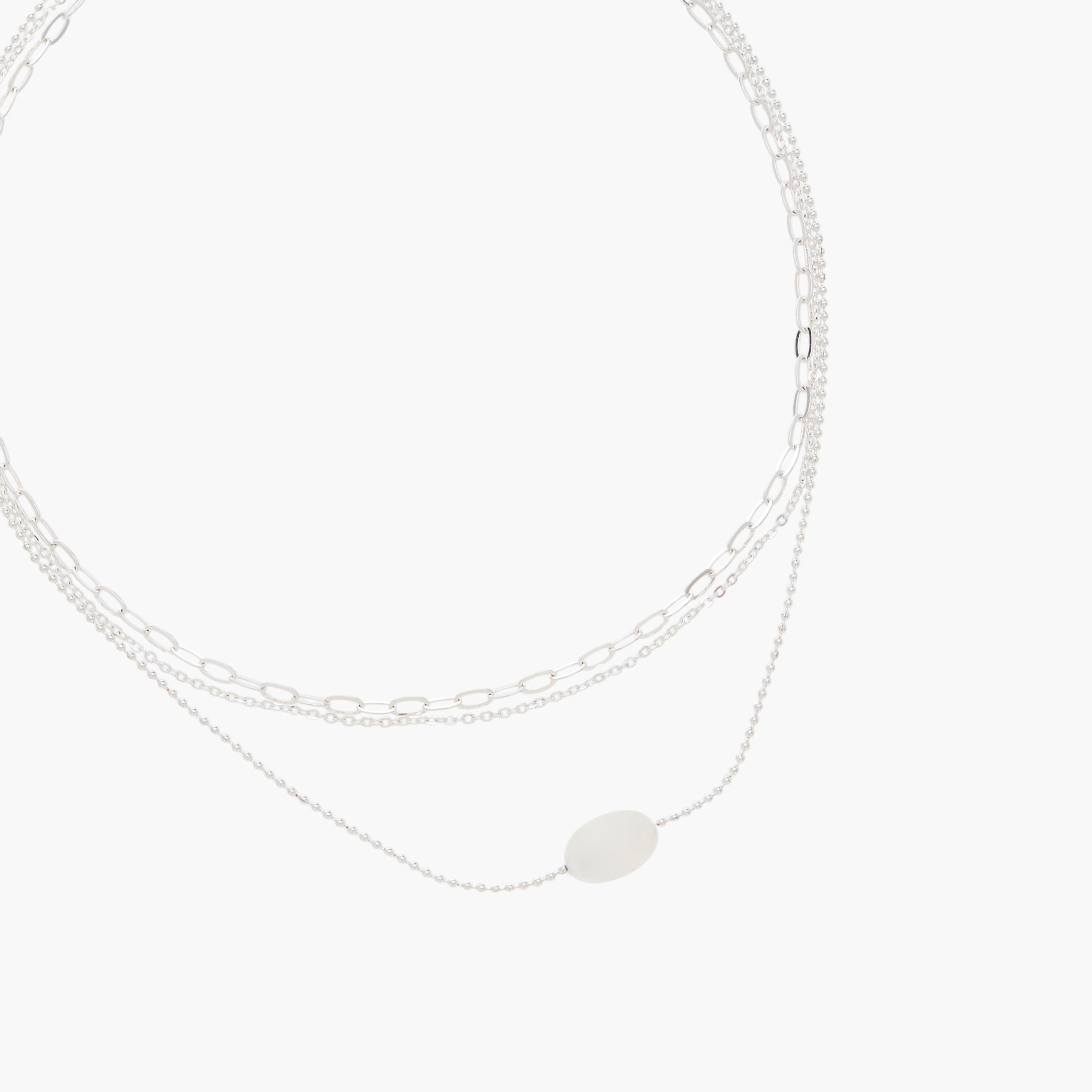 Layered Chain Necklace with Lobster Clasp Closure-women-watchesandjewellery-jewellery-necklacesandpendants-image-3