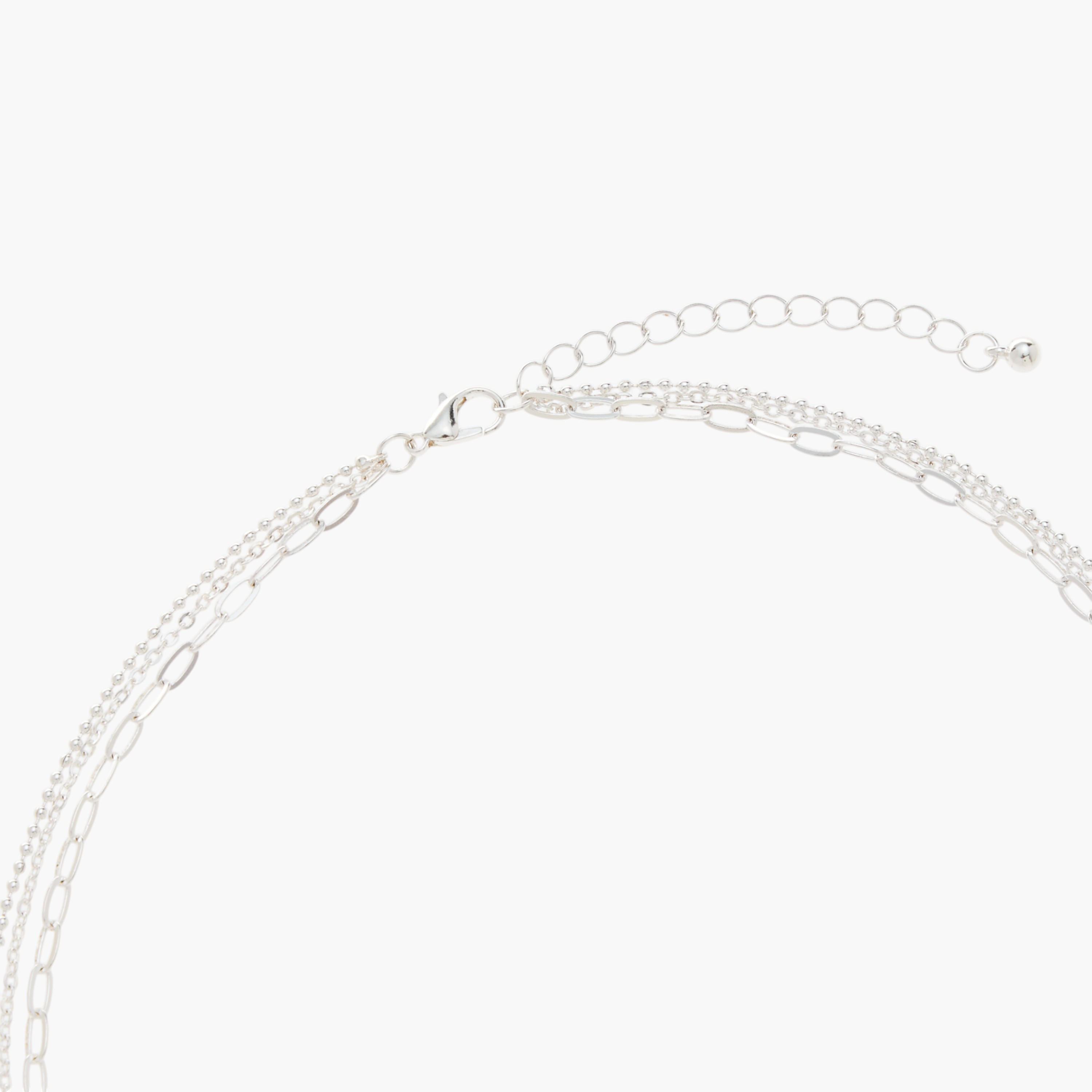 Layered Chain Necklace with Lobster Clasp Closure-women-watchesandjewellery-jewellery-necklacesandpendants-image-4