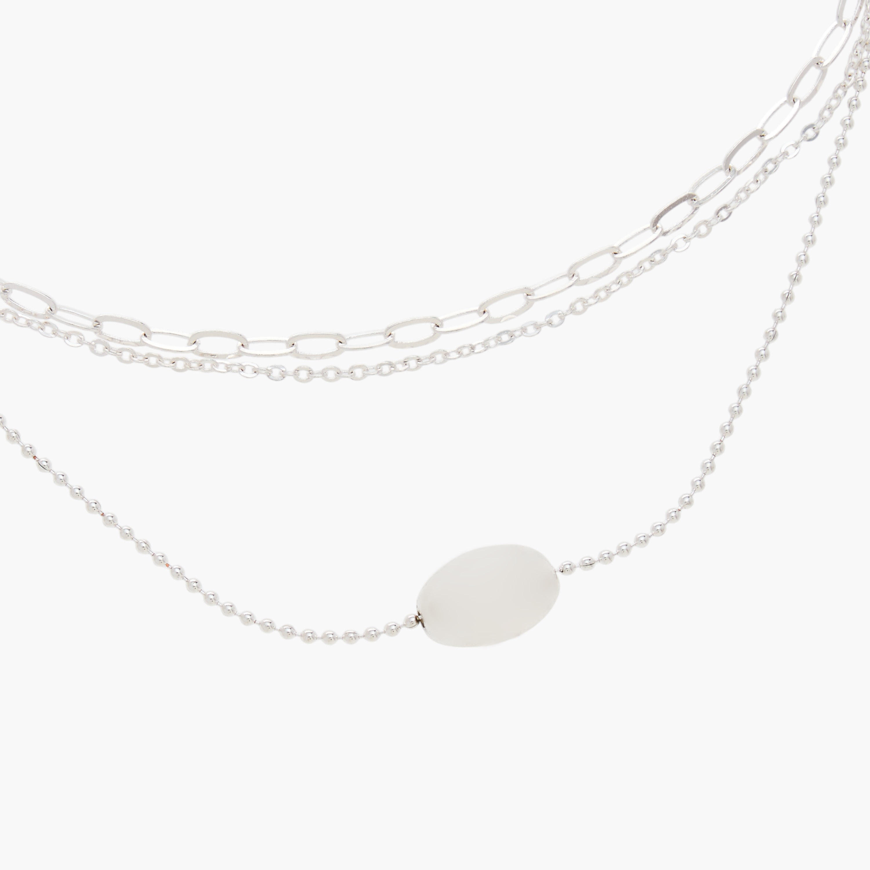 Layered Chain Necklace with Lobster Clasp Closure-women-watchesandjewellery-jewellery-necklacesandpendants-image-5