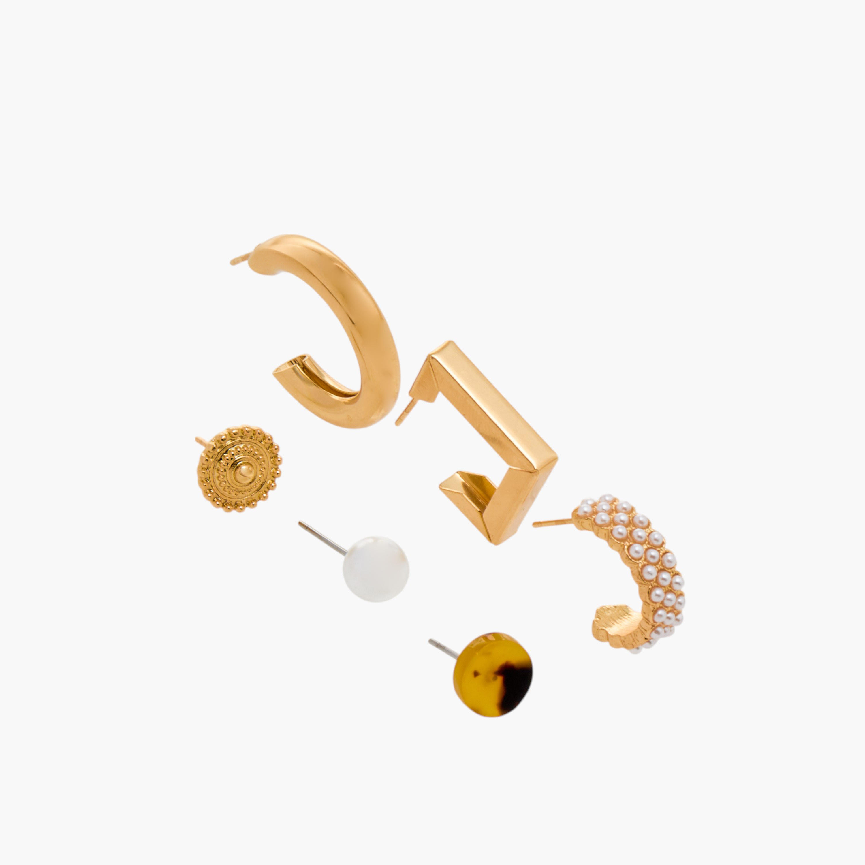 Assorted Earrings with Pushback Closure - Set of 6-women-watchesandjewellery-jewellery-earrings-image-3