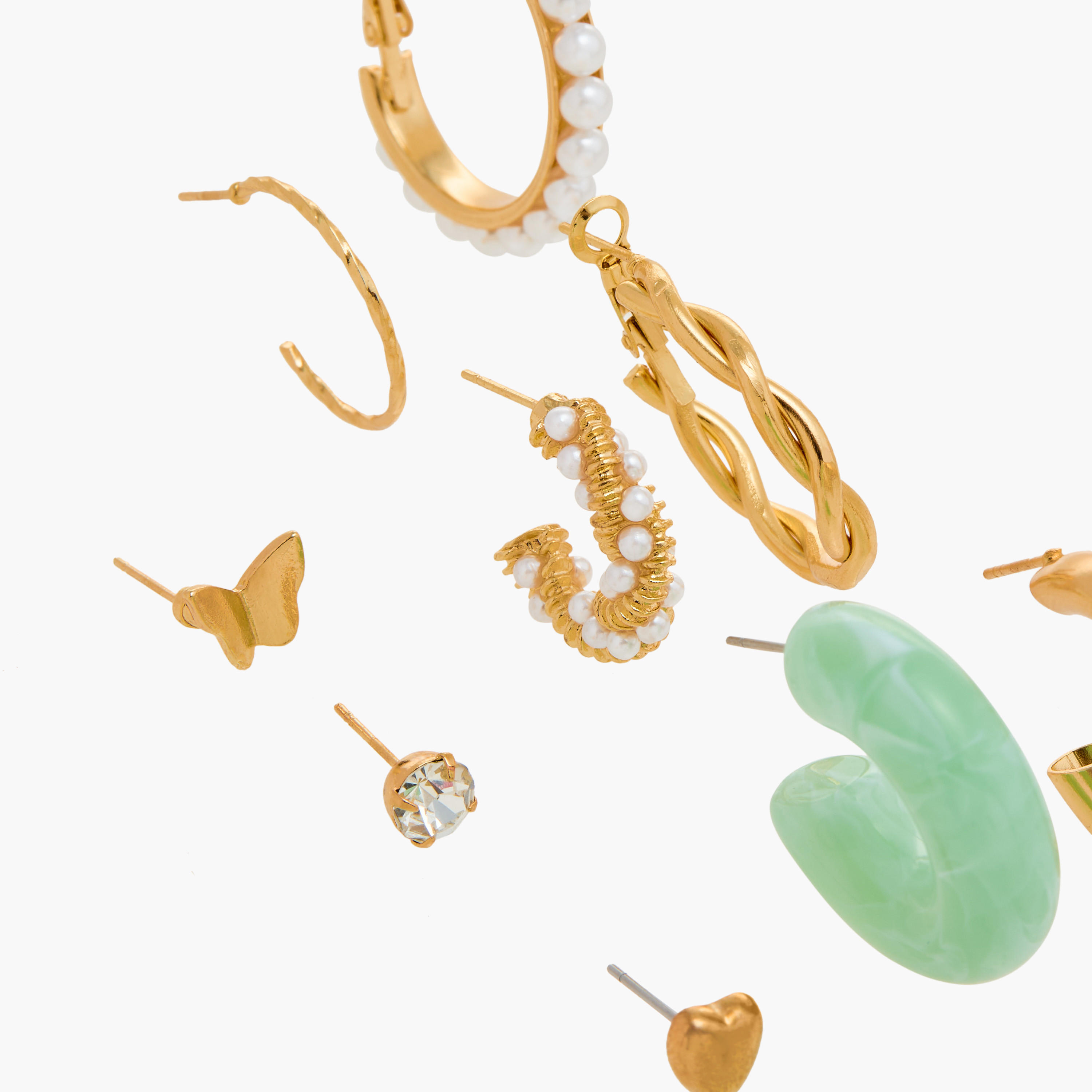 Assorted Earrings with Pushback Closure - Set of 9-women-watchesandjewellery-jewellery-earrings-image-4
