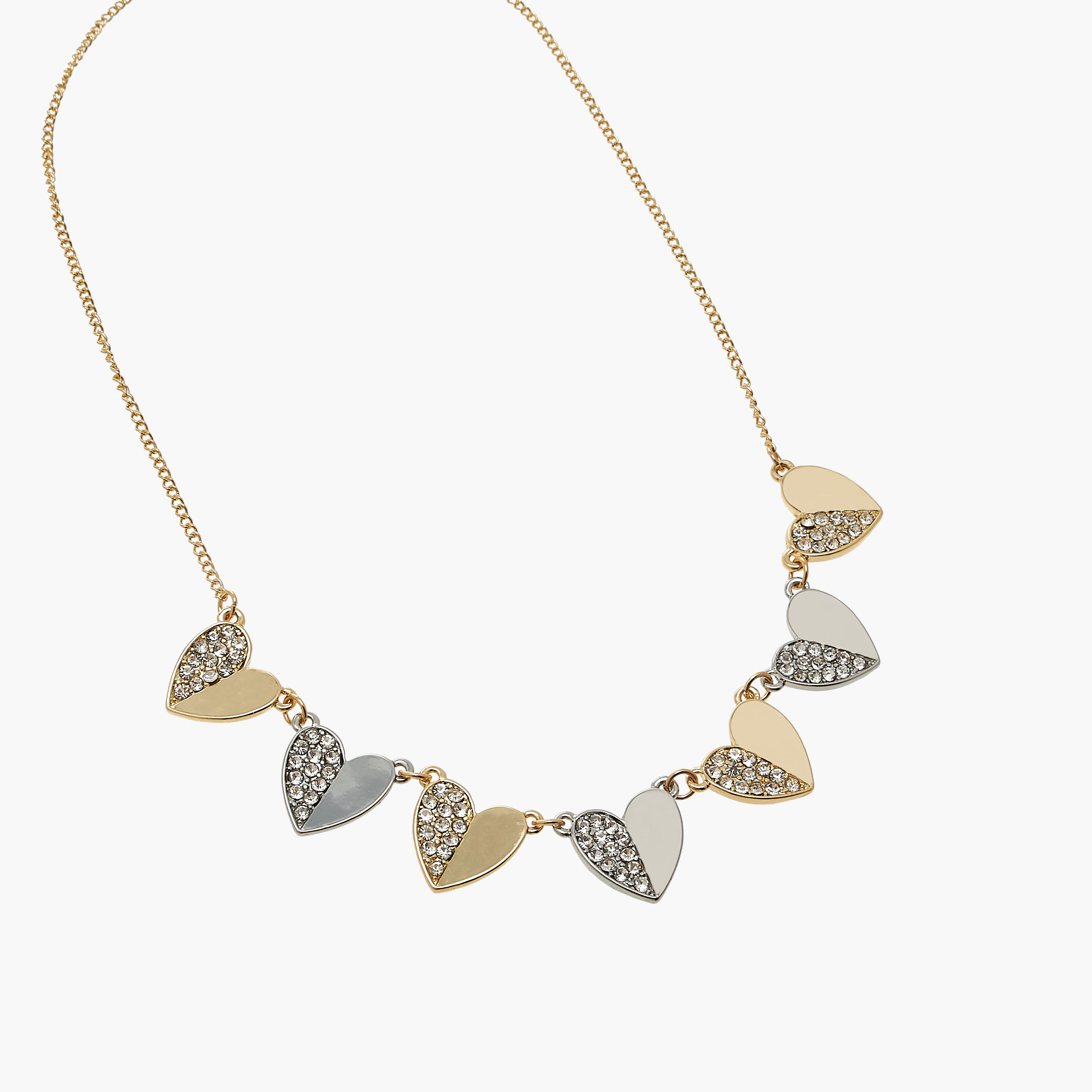 عقد بدلاية قلب مزيّن ومشبك إغلاق-women-watchesandjewellery-jewellery-necklacesandpendants-image-3