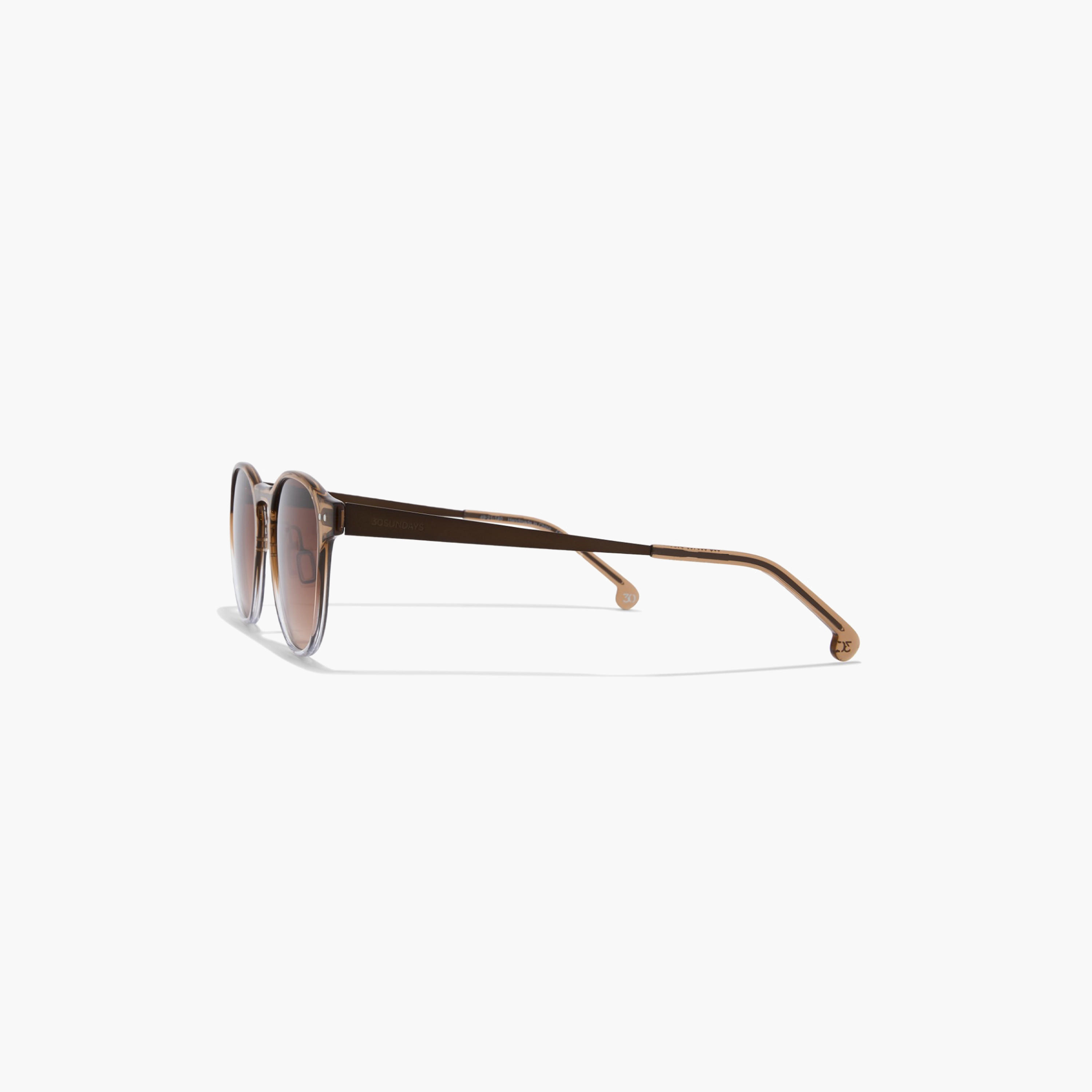 30صندايز-  نظارة شمسية هندسية بنية   49 مم 30S-000403-0404-men-sunglasses-image-3
