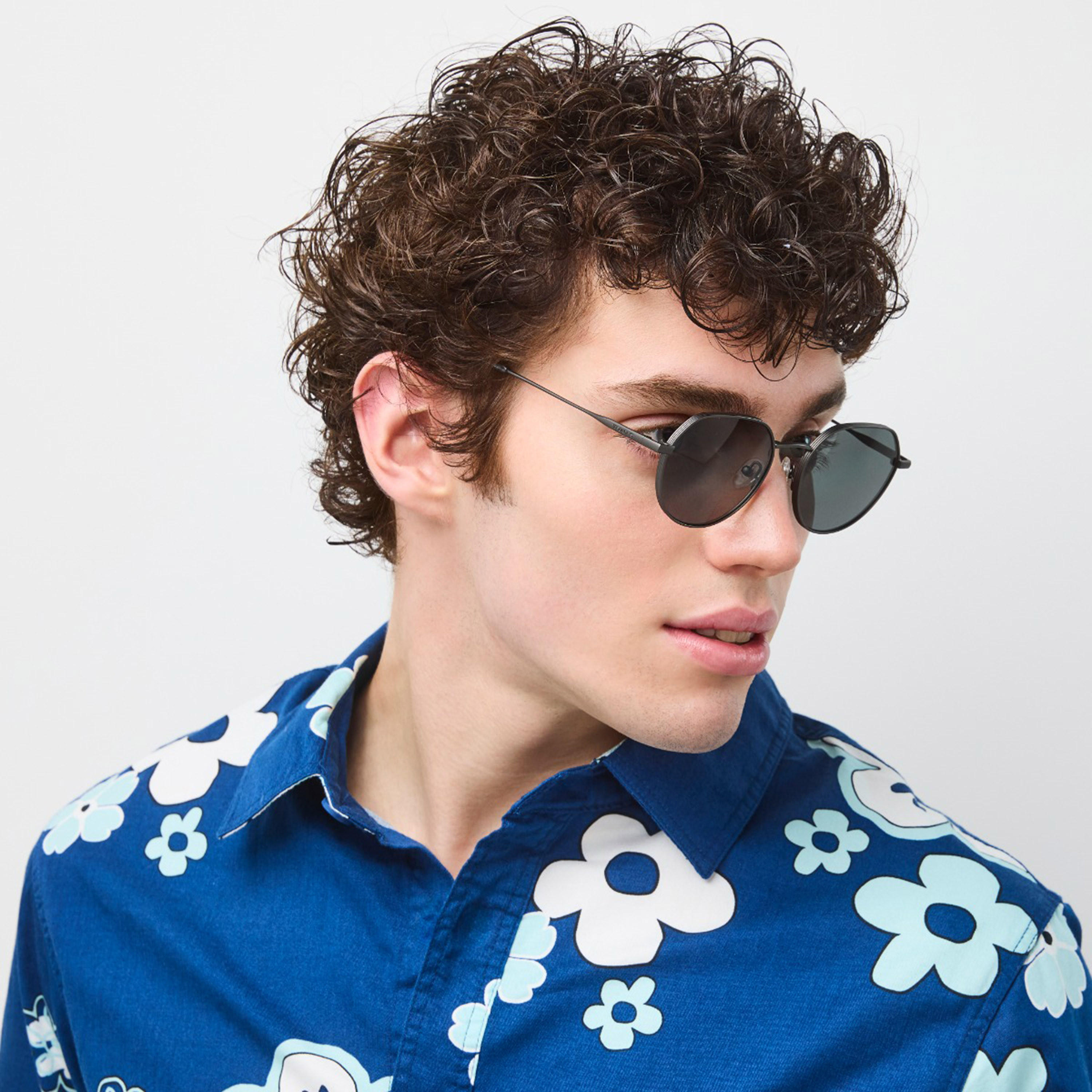 30Sundays 52MM Black Geometric Sunglasses 30S-000407-0701-men-sunglasses-image-4