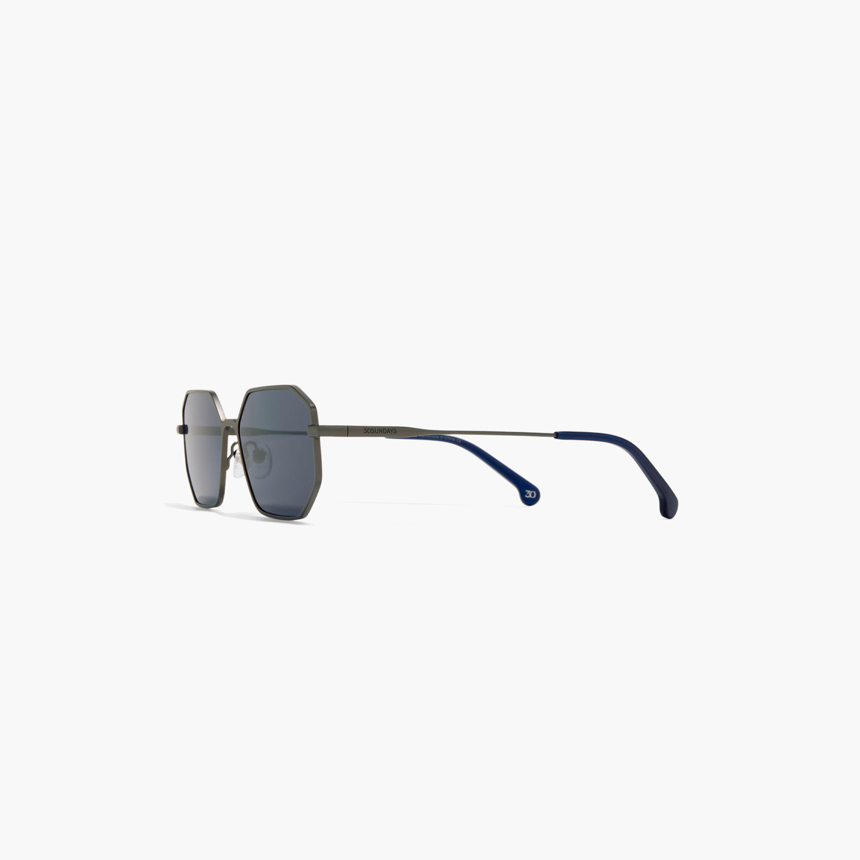 30صندايز-  نظارة شمسية هندسية زرقاء   55 مم 30S-000410-0702-men-sunglasses-image-3