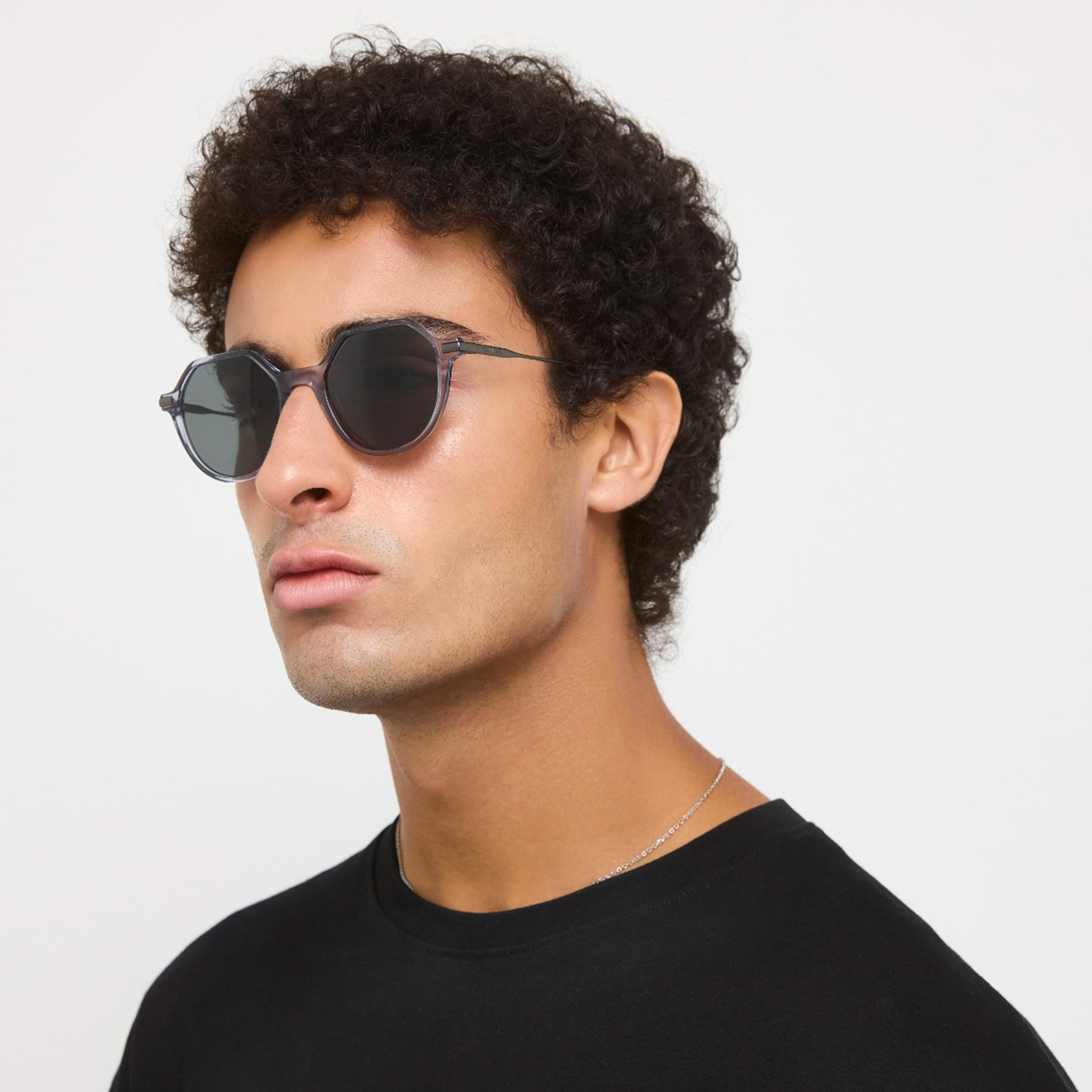 30صندايز- نظارة شمسية هندسية سوداء 50 مم 30S-000411-0701-men-sunglasses-image-4