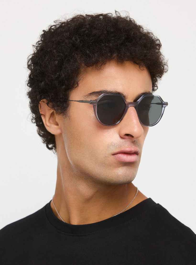 30صندايز- نظارة شمسية هندسية سوداء 50 مم 30S-000411-0701-men-sunglasses-image-5