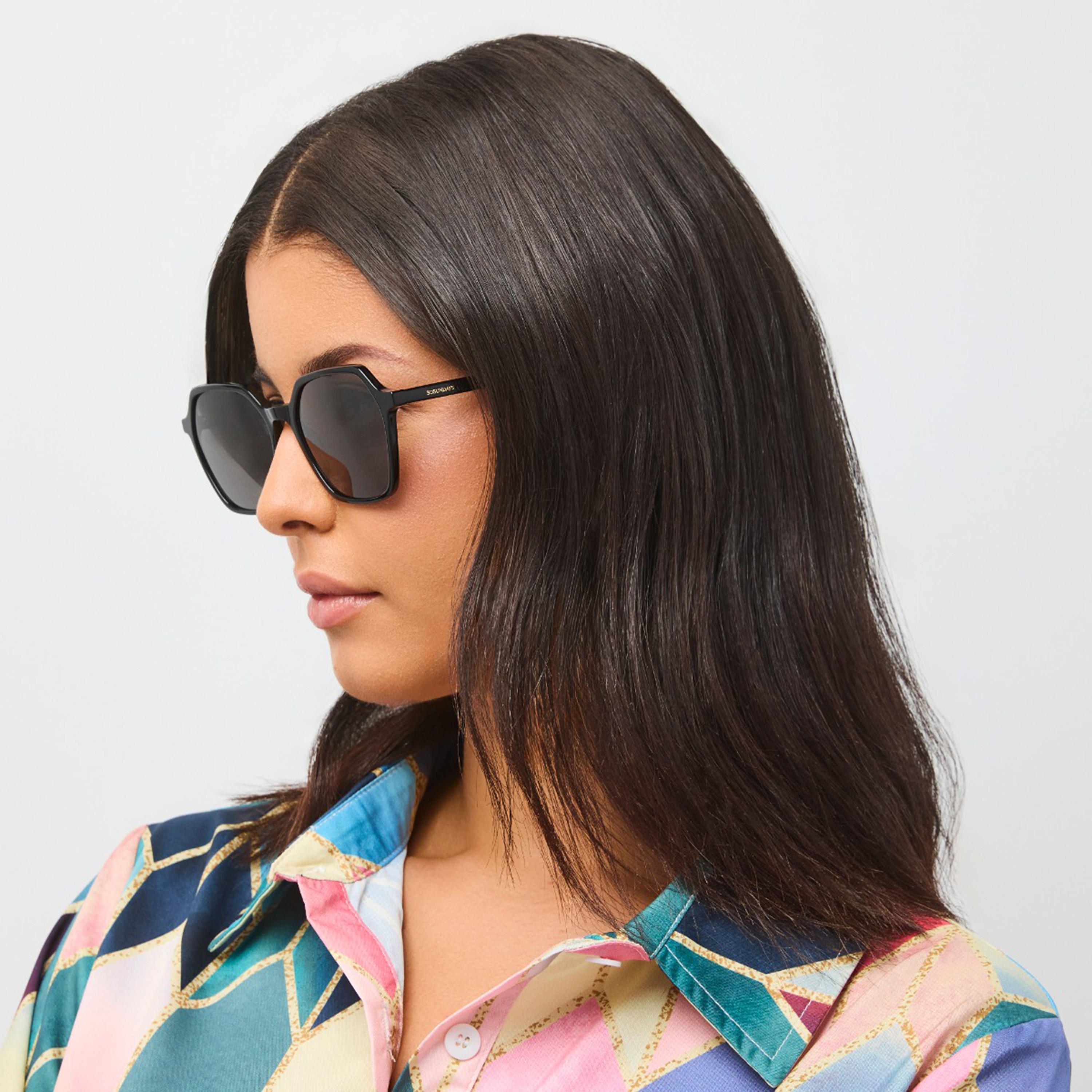 30Sundays 53MM Black Geometric Sunglasses 30S-000413-0101-women-sunglasses-image-4