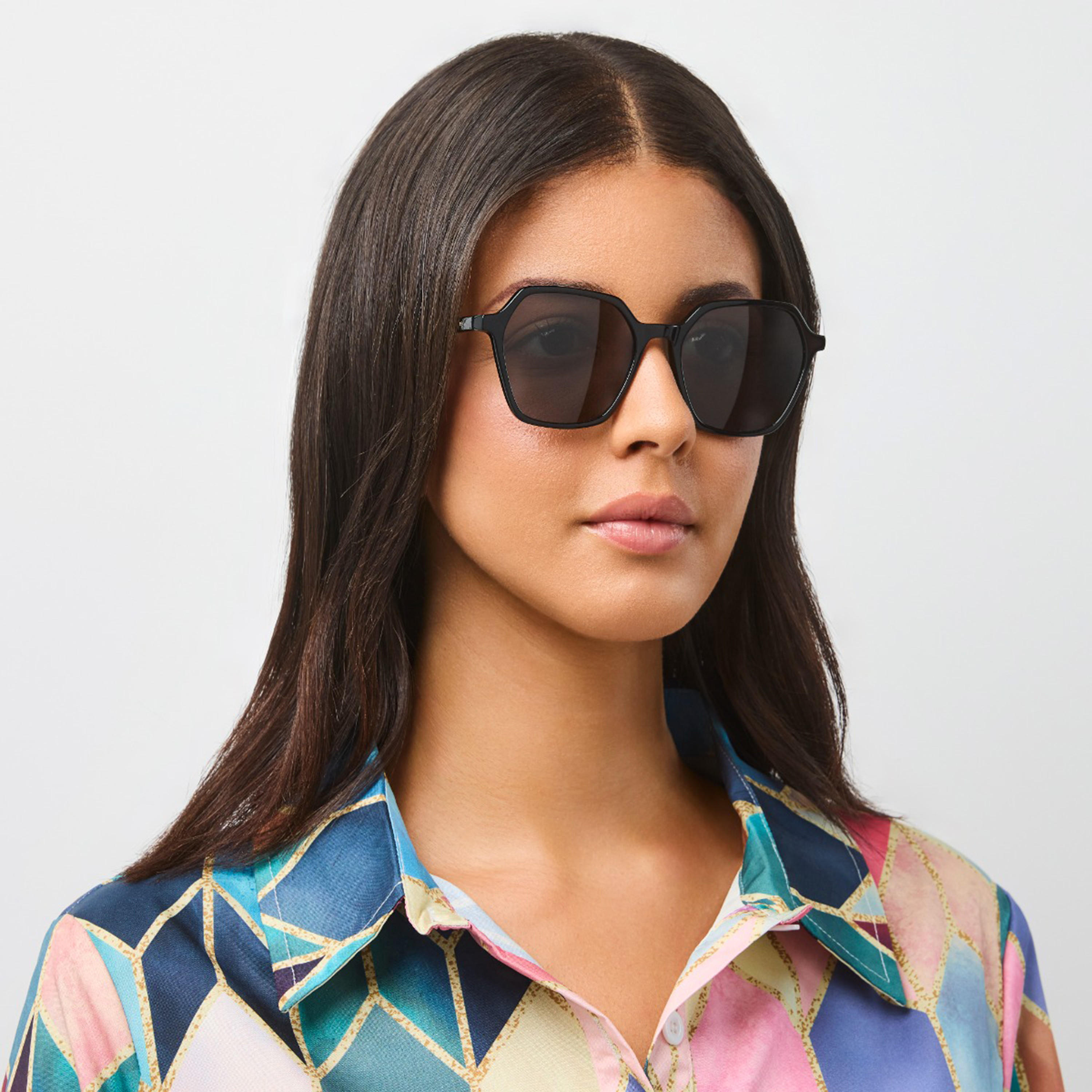 30Sundays 53MM Black Geometric Sunglasses 30S-000413-0101-women-sunglasses-image-5