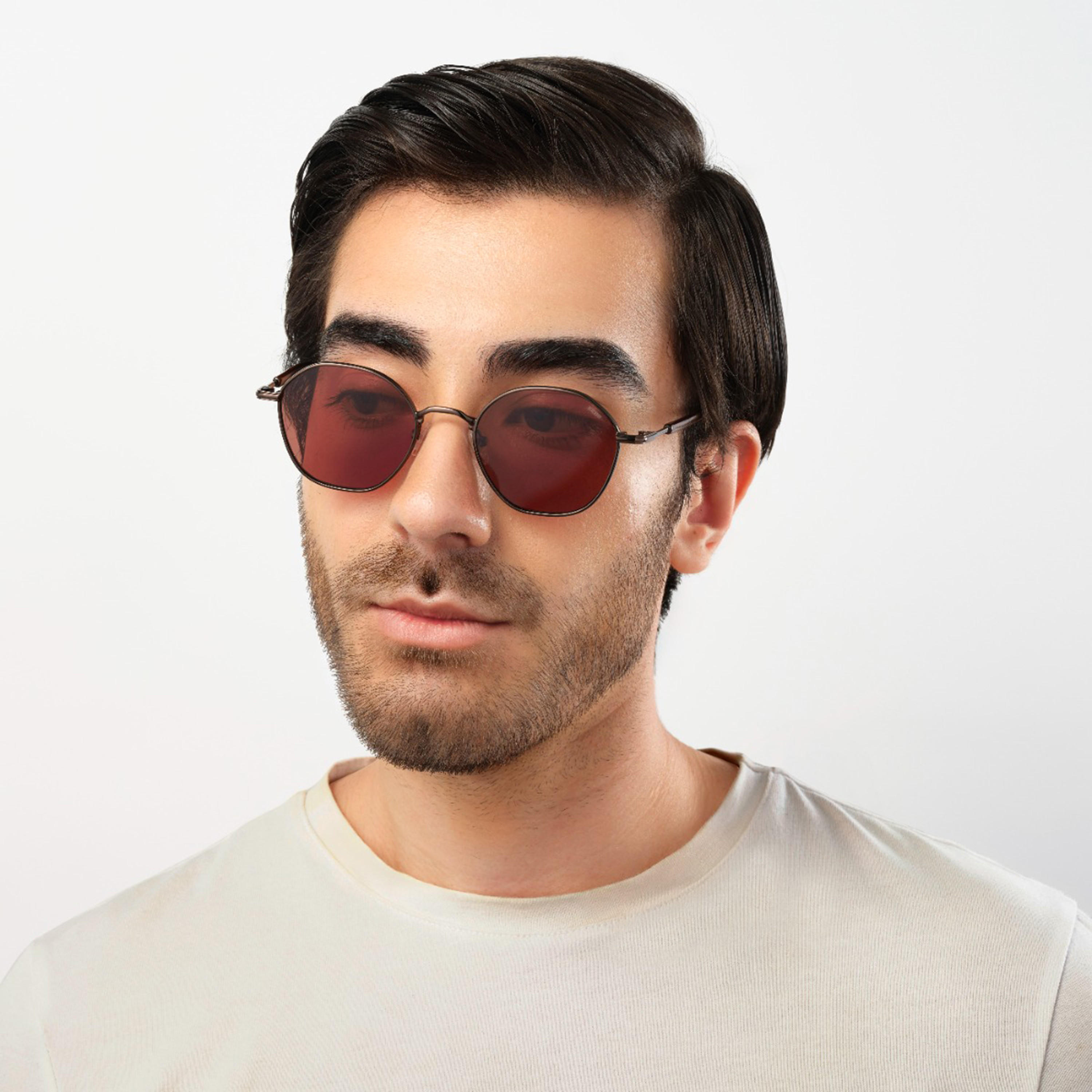 BlackOut 48MM Brown Geometric Sunglasses BLA-000282-0404-men-sunglasses-image-4