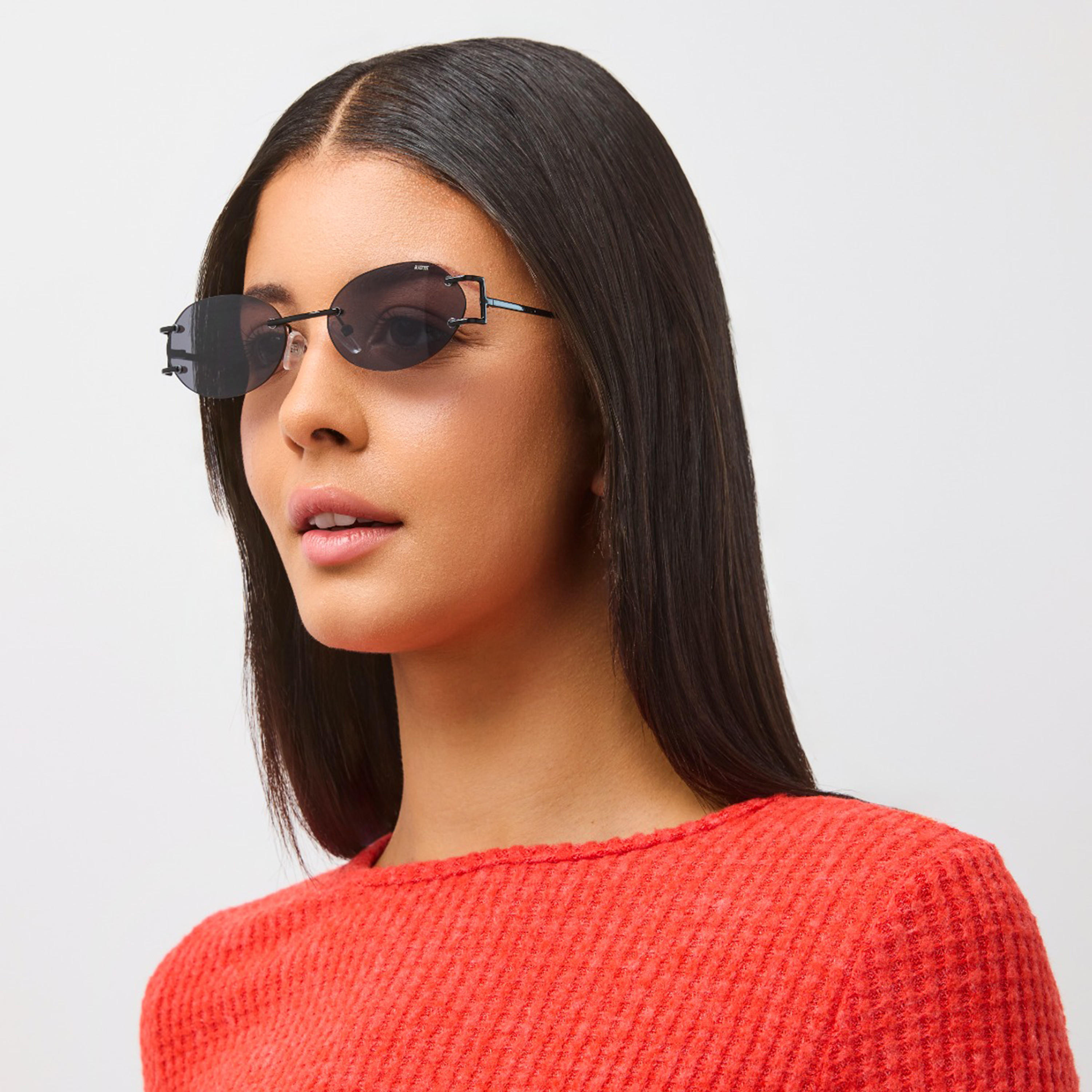 بلاك آوت-  نظارة شمسية بيضاوية رمادية   55 مم BLA-000304-0107-men-sunglasses-image-4