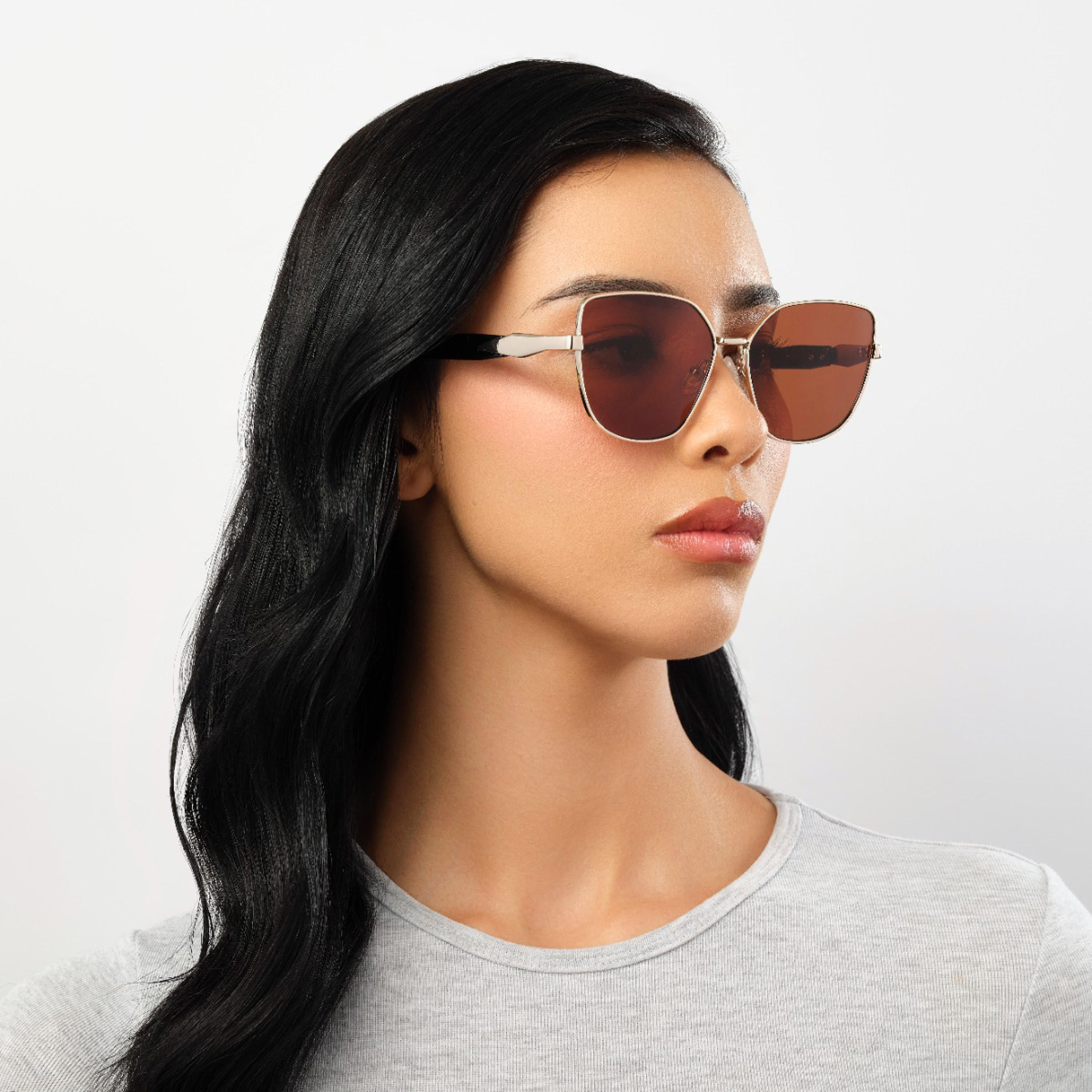 بلاك آوت-  نظارة شمسية بنية على شكل عين القط   58 مم BLA-000311-2904-women-sunglasses-image-5