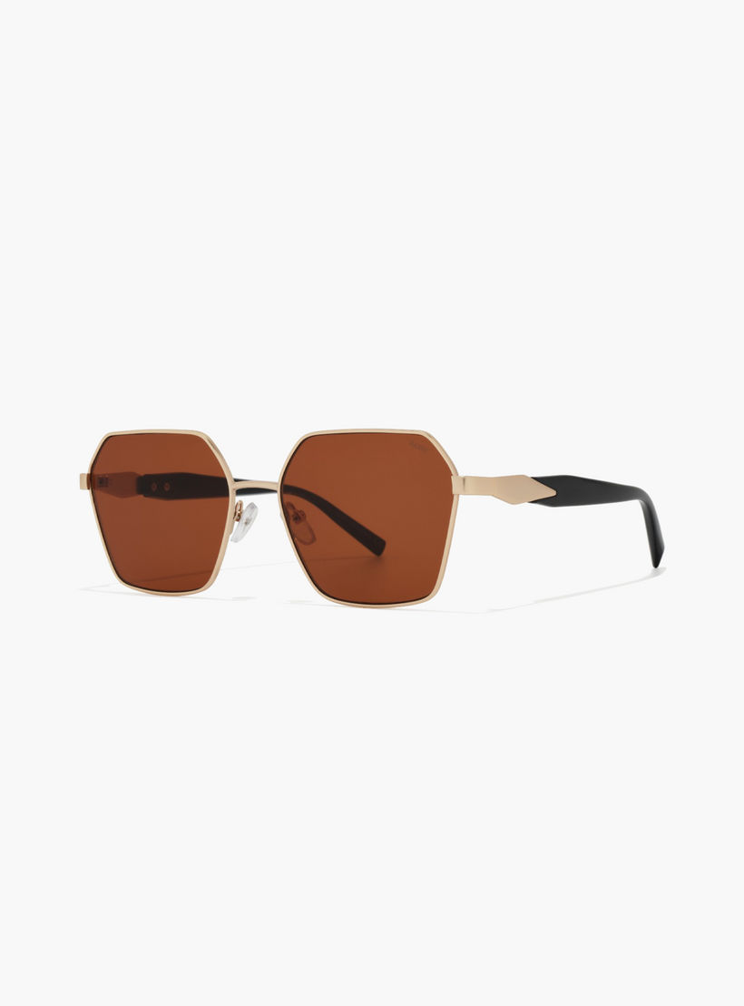 بلاك آوت- نظارة شمسية هندسية بنية 56 مم BLA-000312-2904-women-sunglasses-image-2