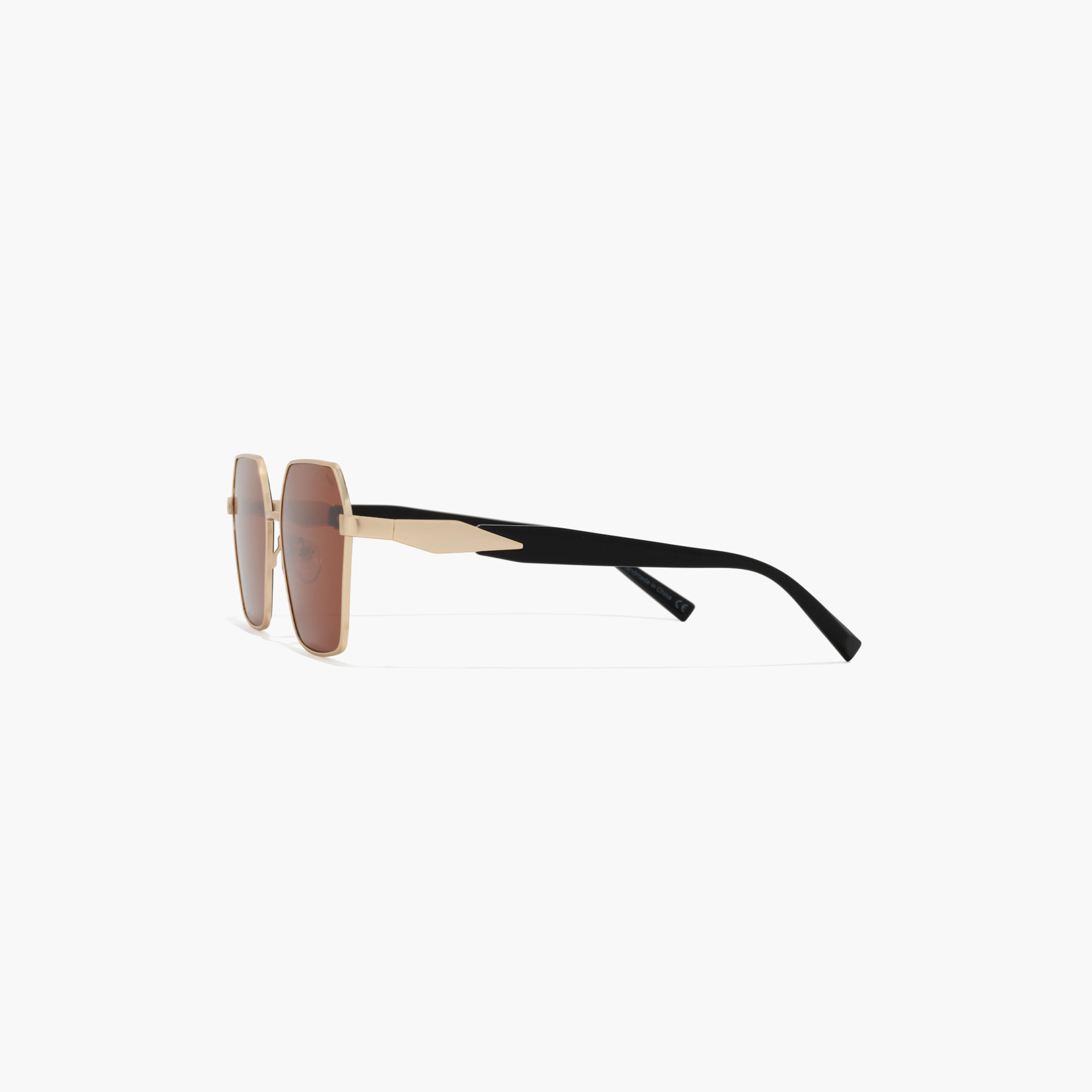 بلاك آوت- نظارة شمسية هندسية بنية 56 مم BLA-000312-2904-women-sunglasses-image-3