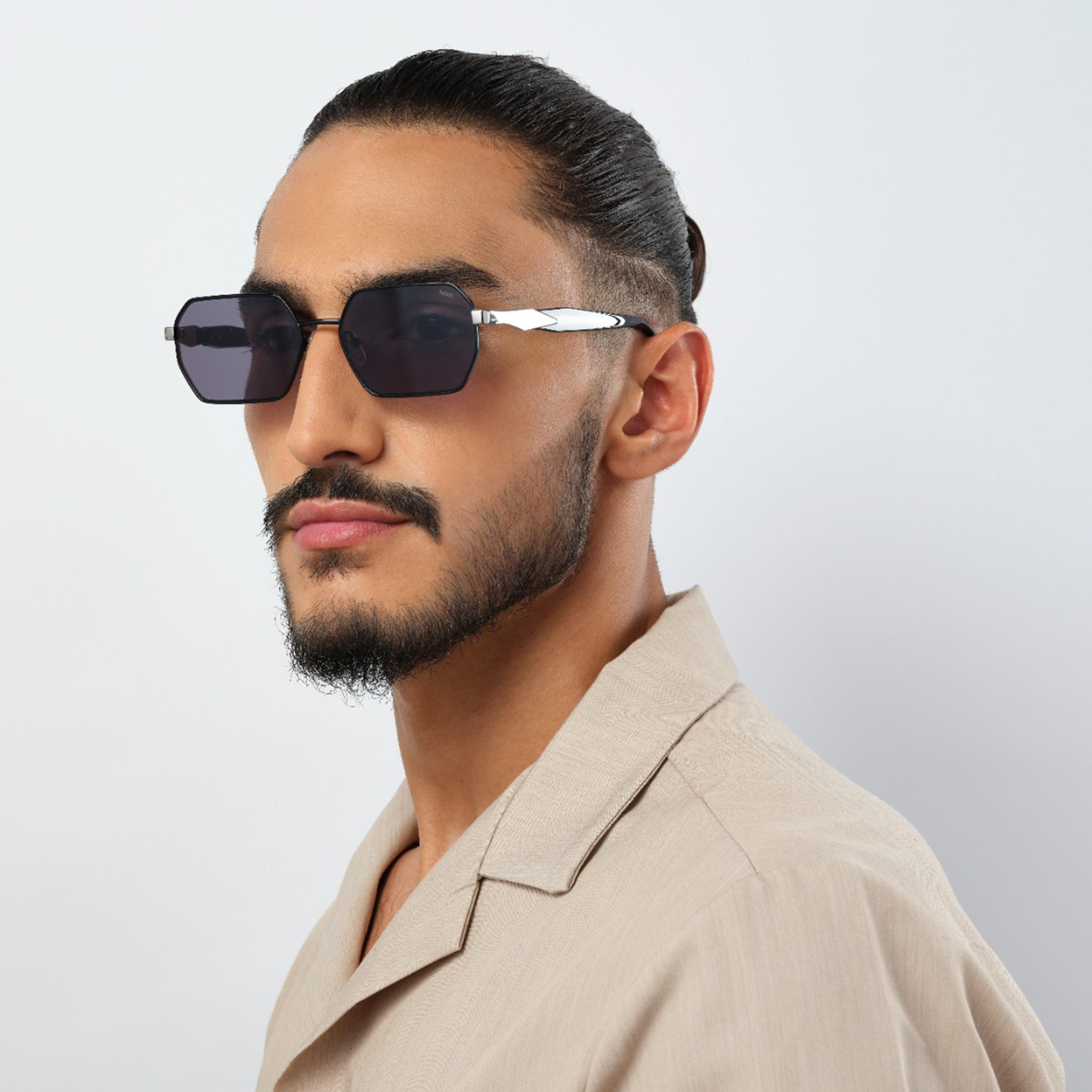 BlackOut 56MM Grey Geometric Sunglasses BLA-000313-0107-men-sunglasses-image-5