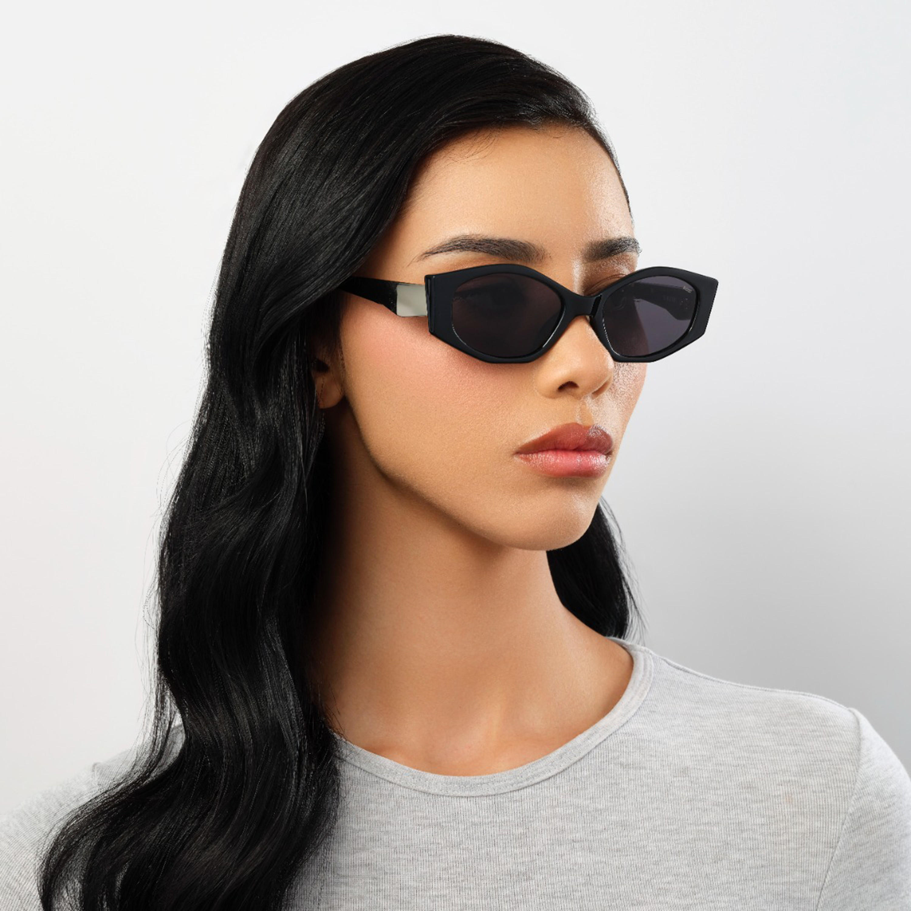 بلاك آوت-  نظارات شمسية هندسية رمادية اللون   51 مم BLA-000316-0107-women-sunglasses-image-5