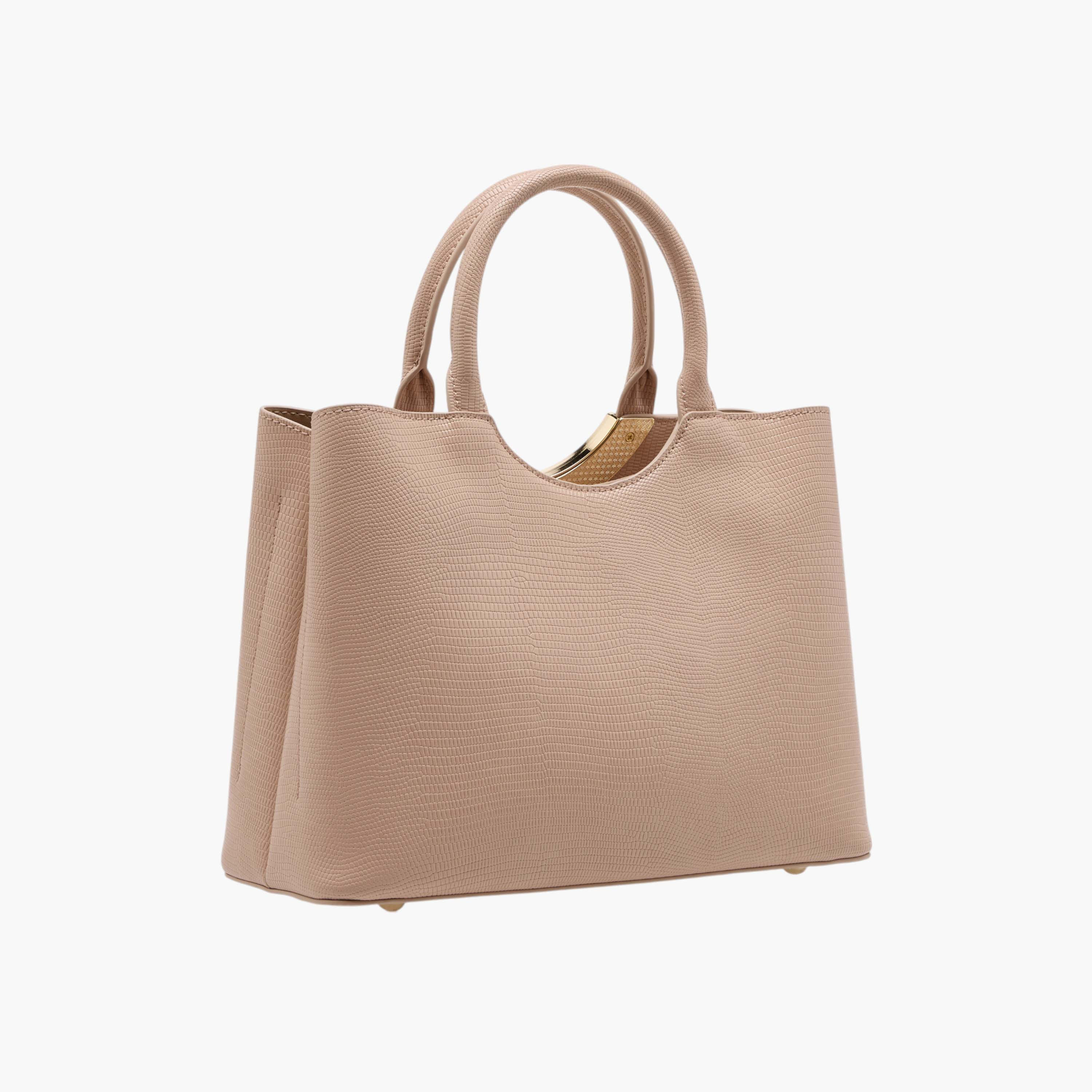 شنطة توتي بارزة الملمس بحزام قابل للفصل وسحاب إغلاق من سيليست-women-bagsandwallets-handbags-image-3