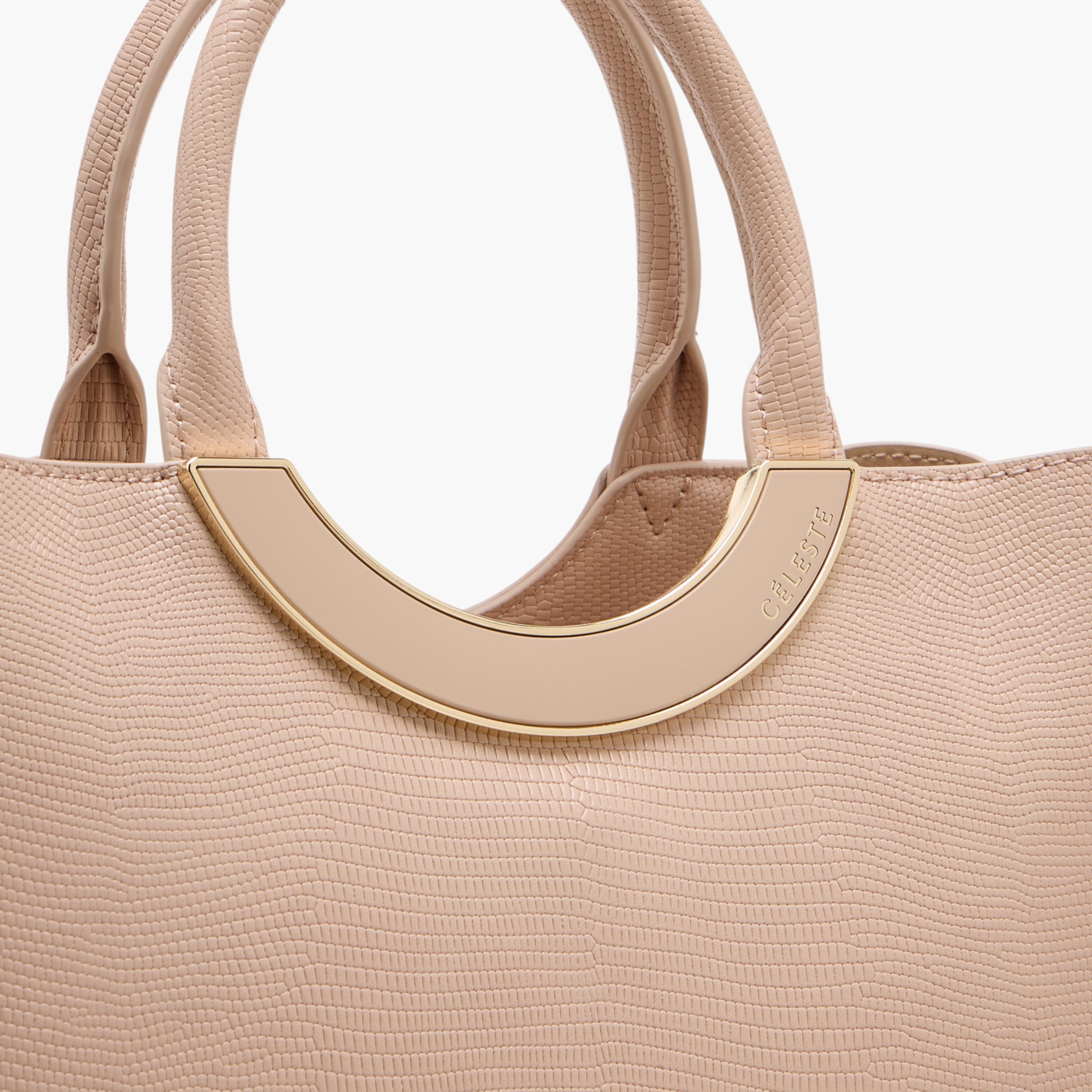 شنطة توتي بارزة الملمس بحزام قابل للفصل وسحاب إغلاق من سيليست-women-bagsandwallets-handbags-image-4
