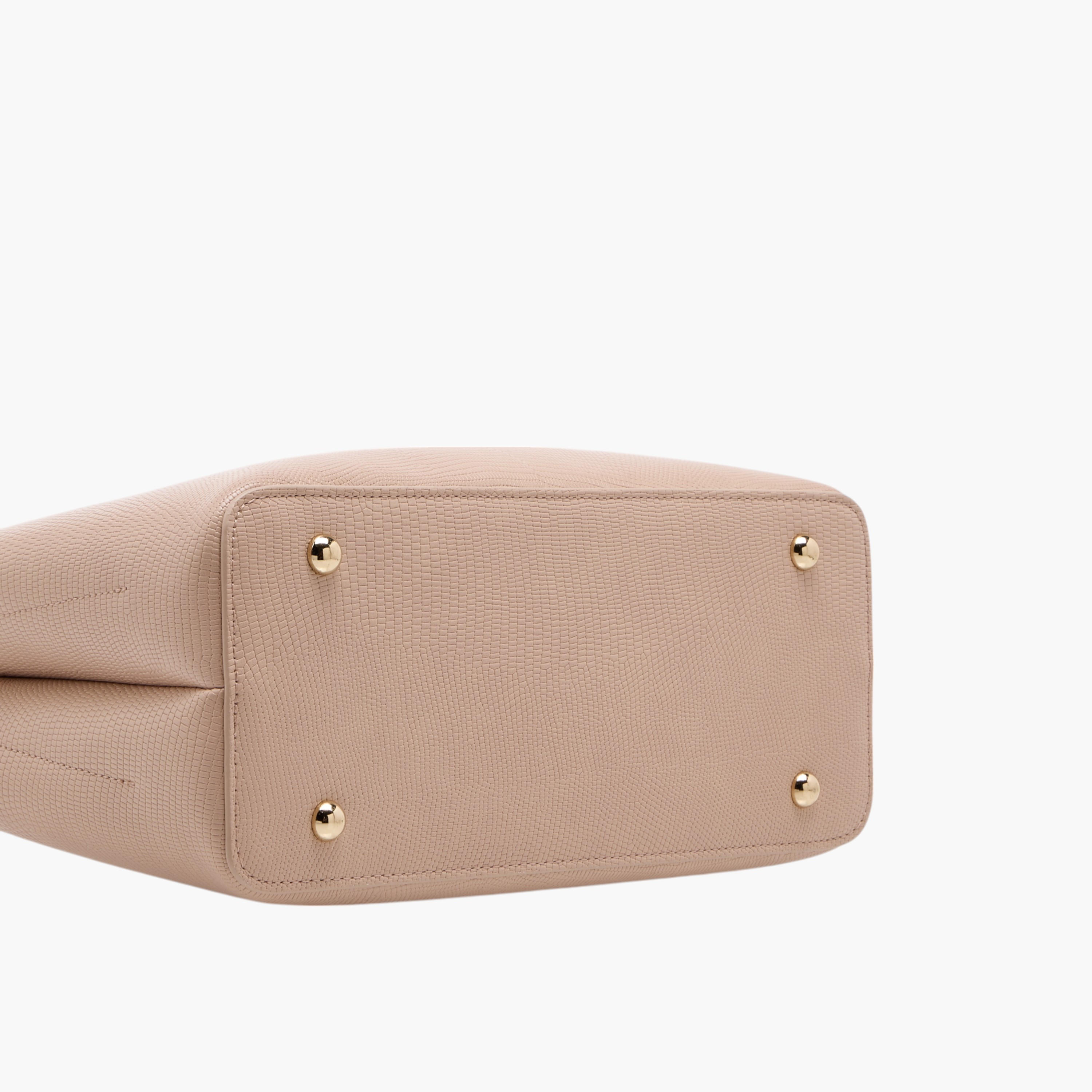 شنطة توتي بارزة الملمس بحزام قابل للفصل وسحاب إغلاق من سيليست-women-bagsandwallets-handbags-image-6