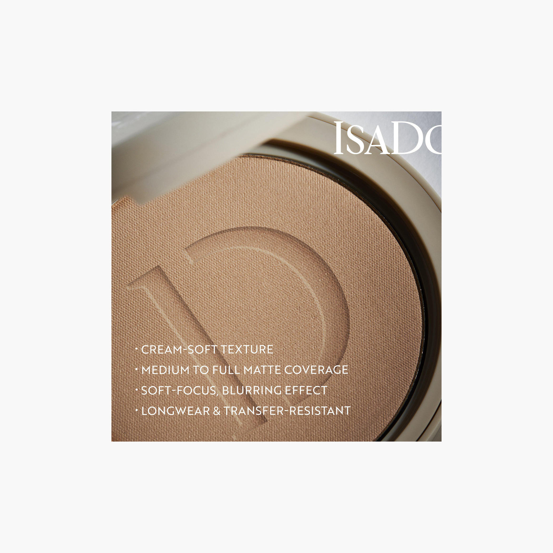 بودرة مضغوطة مطفية طويلة الأمد ذا نو كومبروميز من إيزادورا - 7 جرام-beautyandpersonalcare-makeup-face-facepowders-image-21