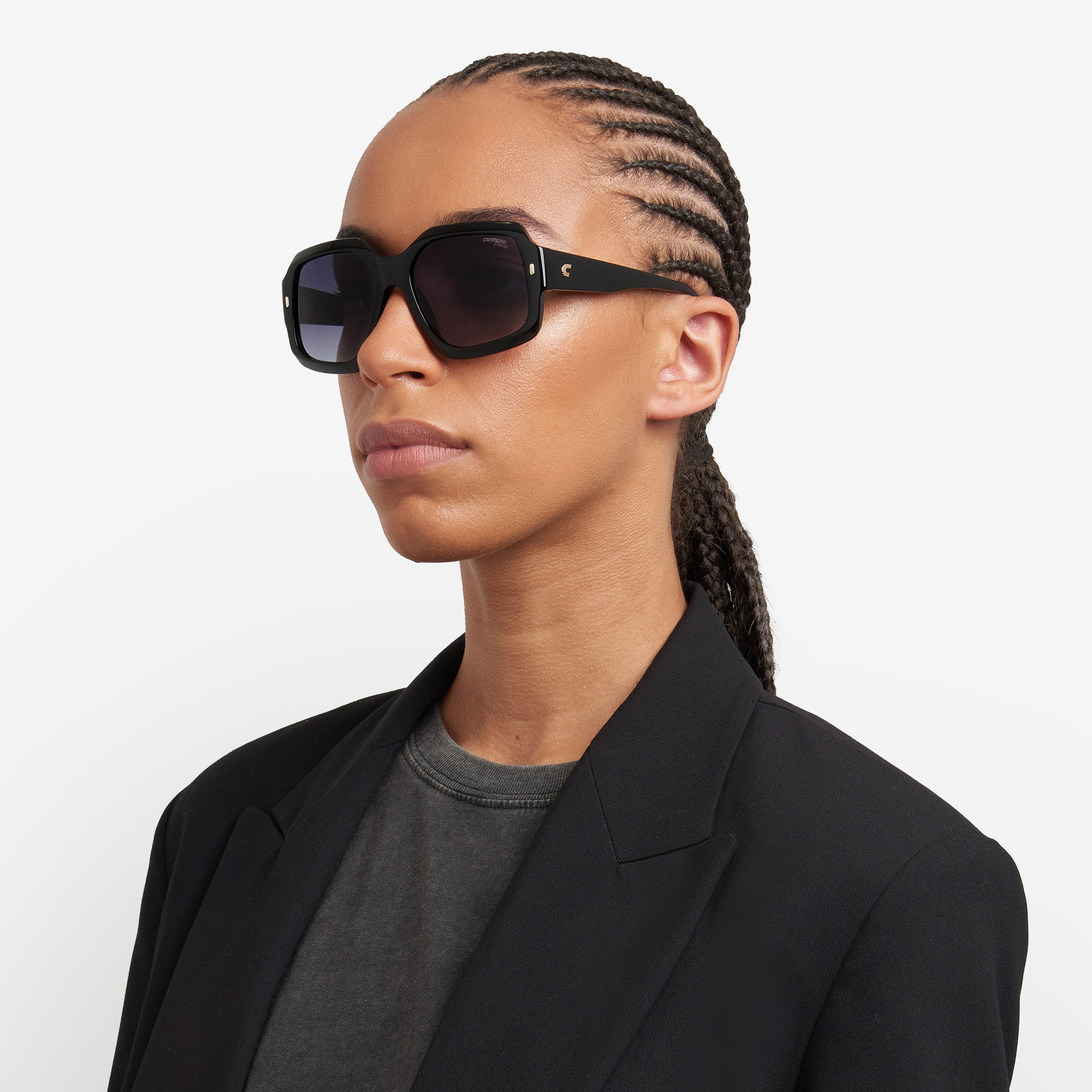 كاريرا-   نظارة شمسية نسائية مربعة بظلال رمادية داكنة 56 ملم-men-sunglasses-image-6