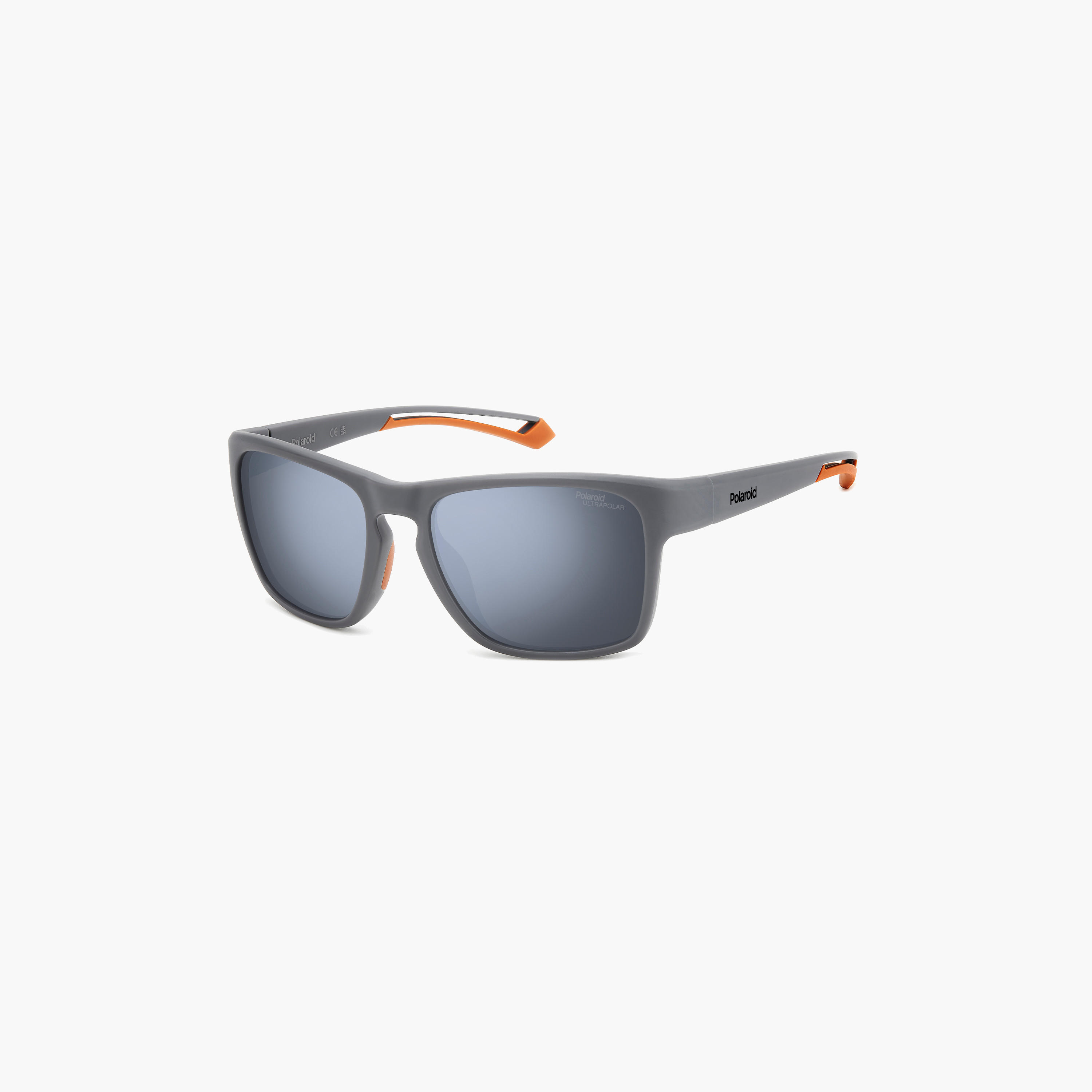 Polaroid Men's Polarized 56 MM Silver Mirror Rectangle Sunglasses-men-sunglasses-image-1