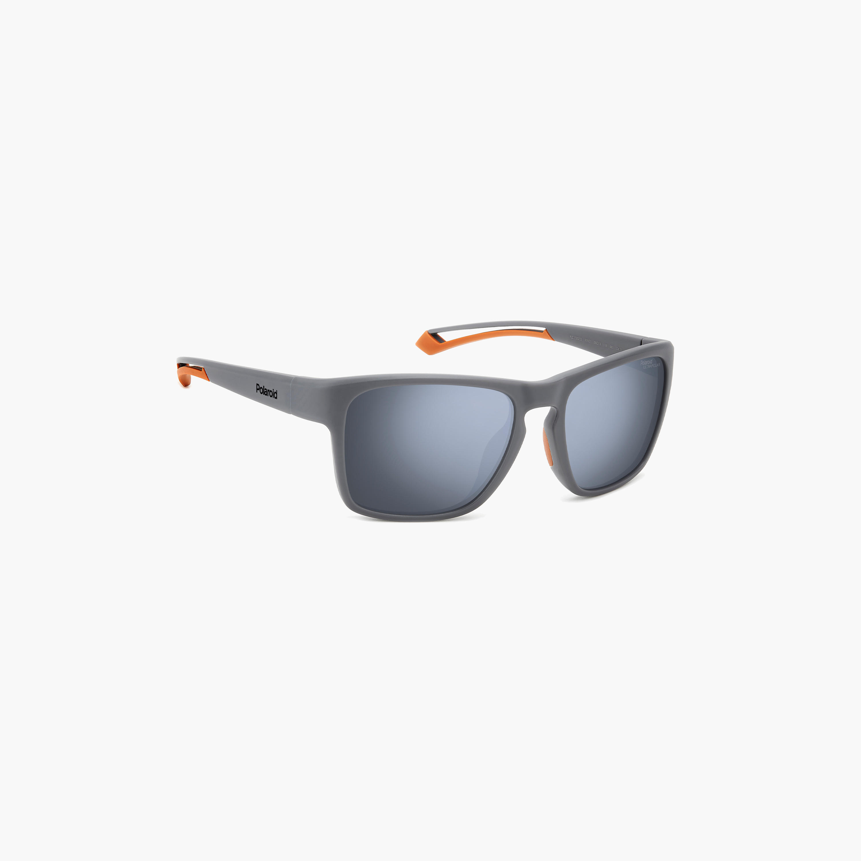 Polaroid Men's Polarized 56 MM Silver Mirror Rectangle Sunglasses-men-sunglasses-image-2