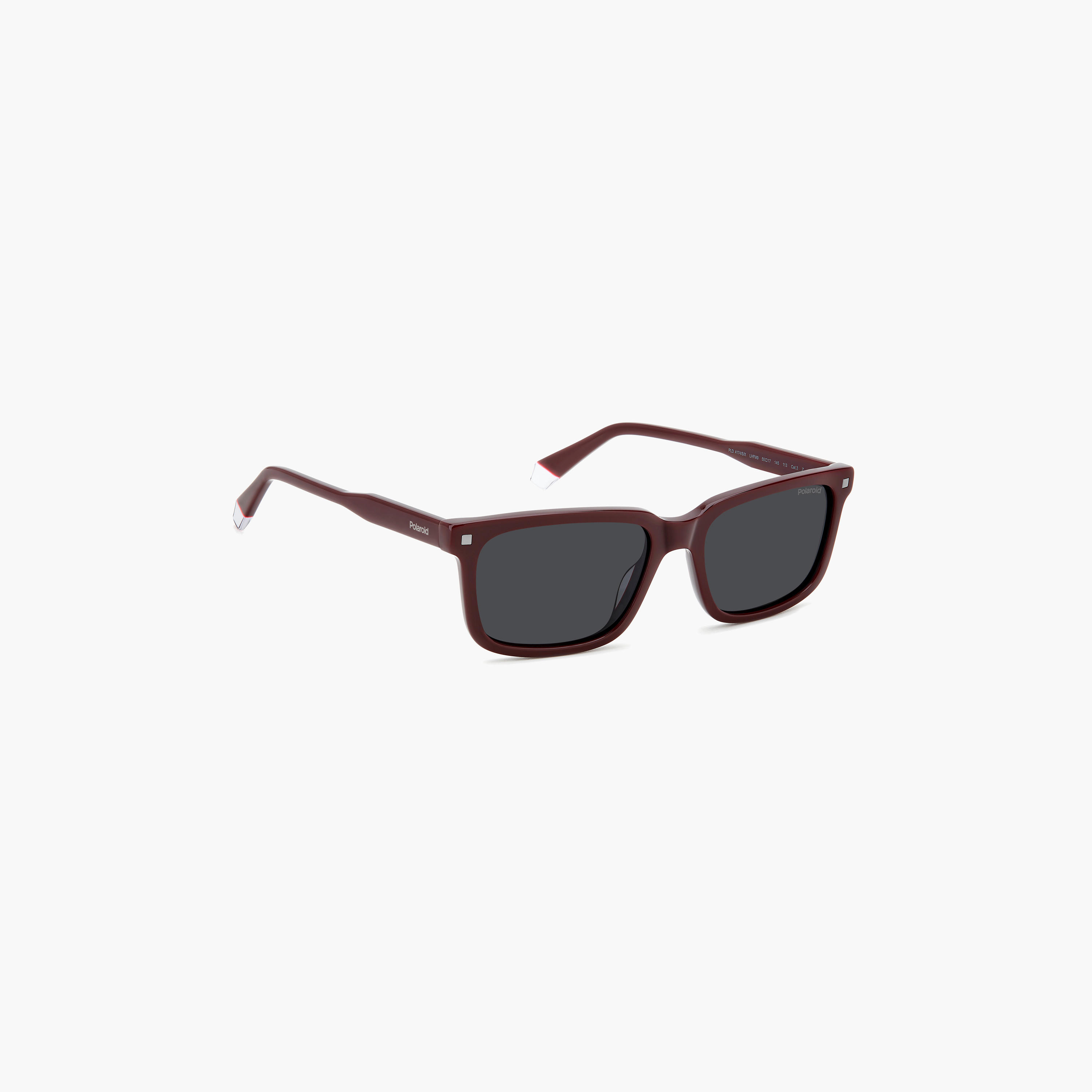 Polaroid Men's Polarized 55 MM Grey Rectangle Sunglasses-men-sunglasses-image-2