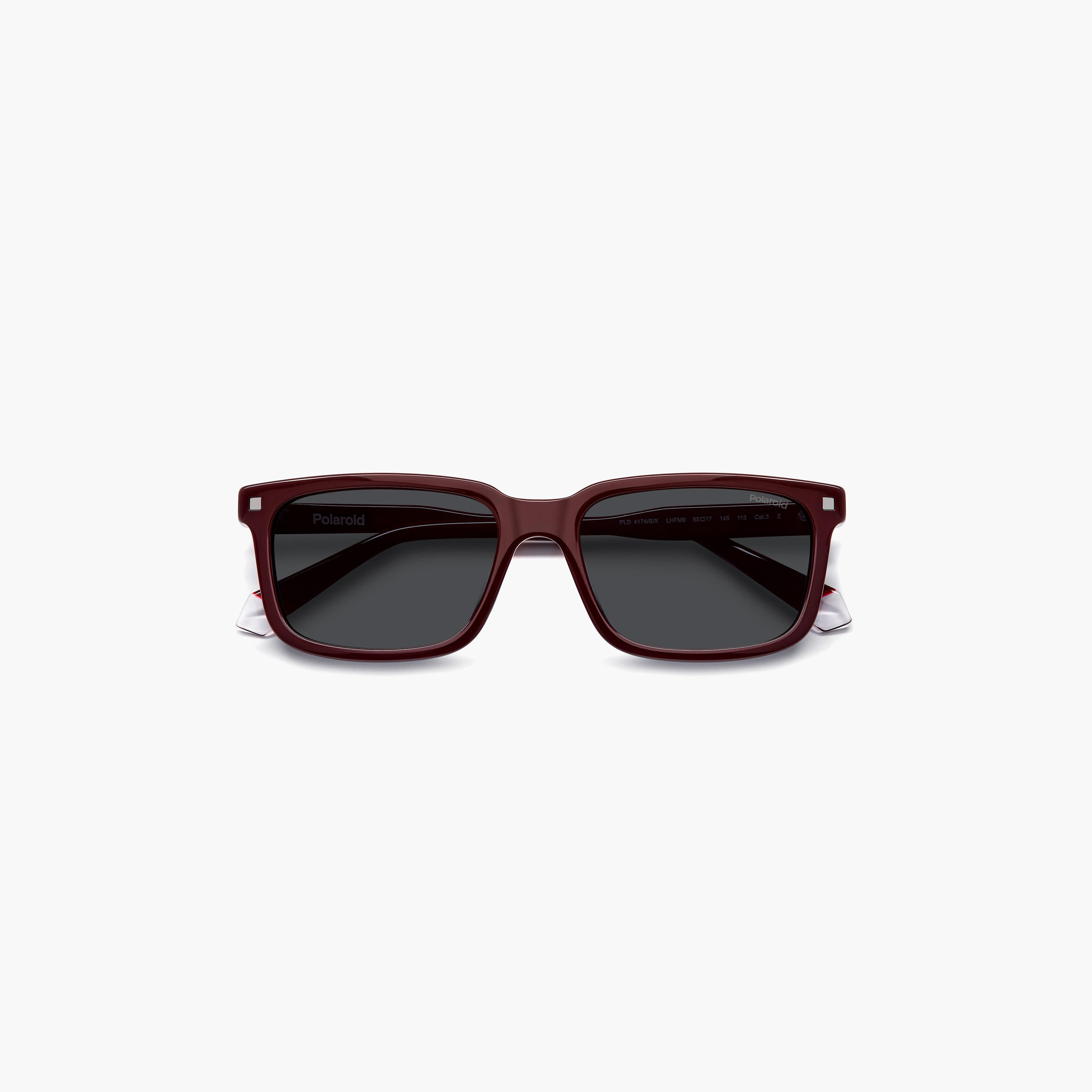 Polaroid Men's Polarized 55 MM Grey Rectangle Sunglasses-men-sunglasses-image-5