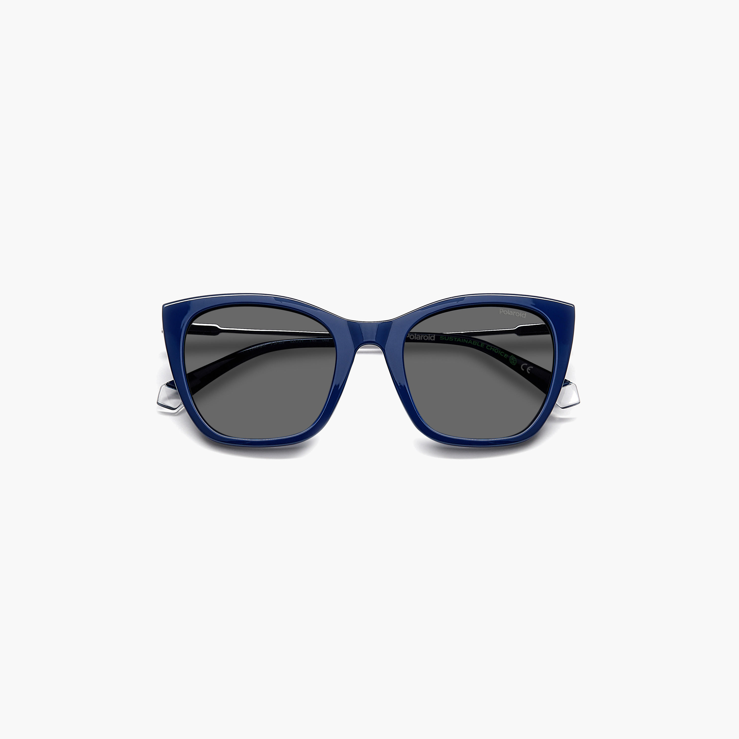 Polaroid Women's Polarized 52 MM Grey Rectangle Sunglasses-men-sunglasses-image-5