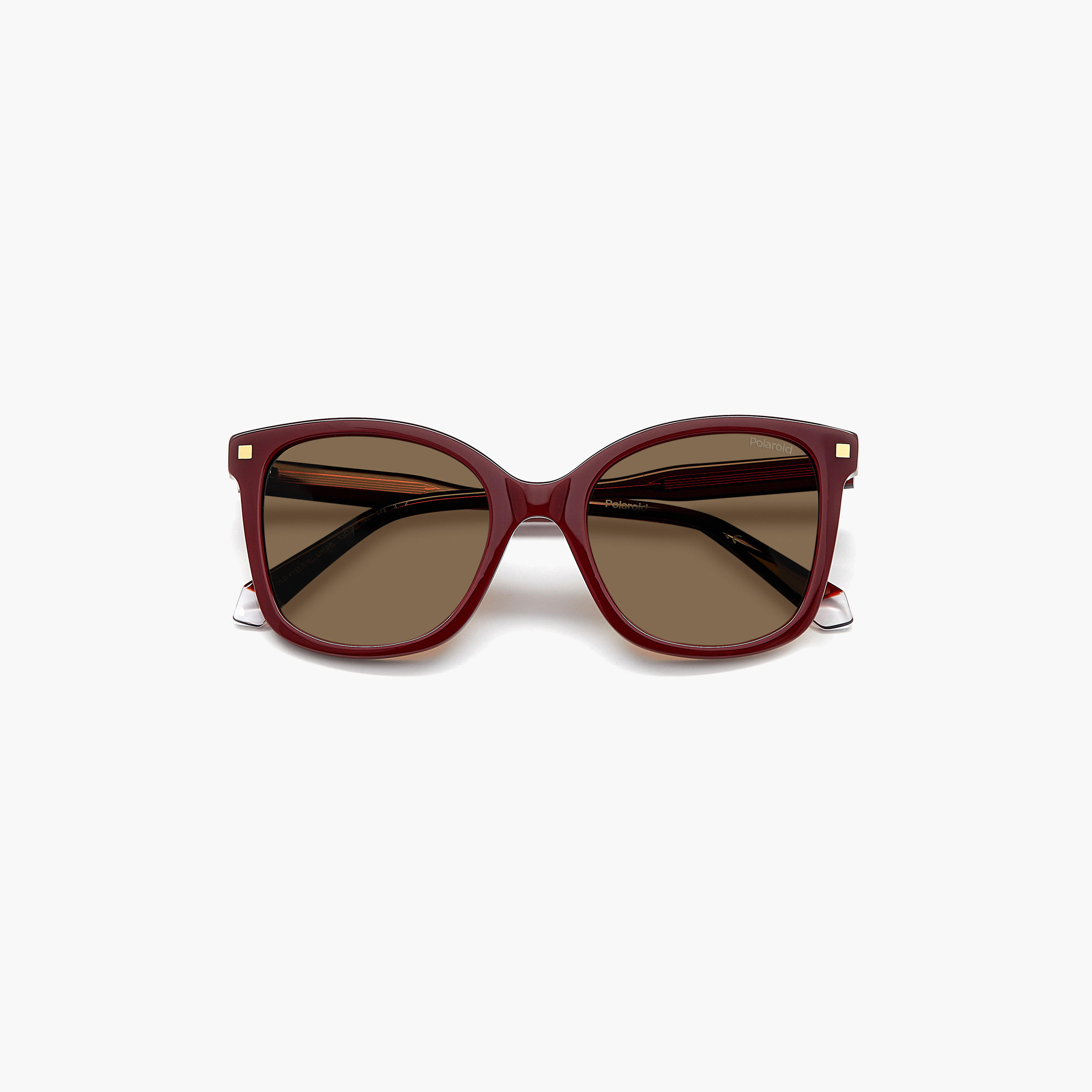 Polaroid Women's Polarized 53 MM Bronze Rectangle Sunglasses-men-sunglasses-image-5