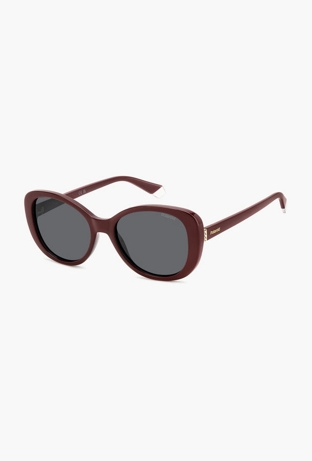 بولاريود- نظارات شمسية نسائية مستقطبة 55 مم على شكل مستطيل رمادي-men-sunglasses-image-1