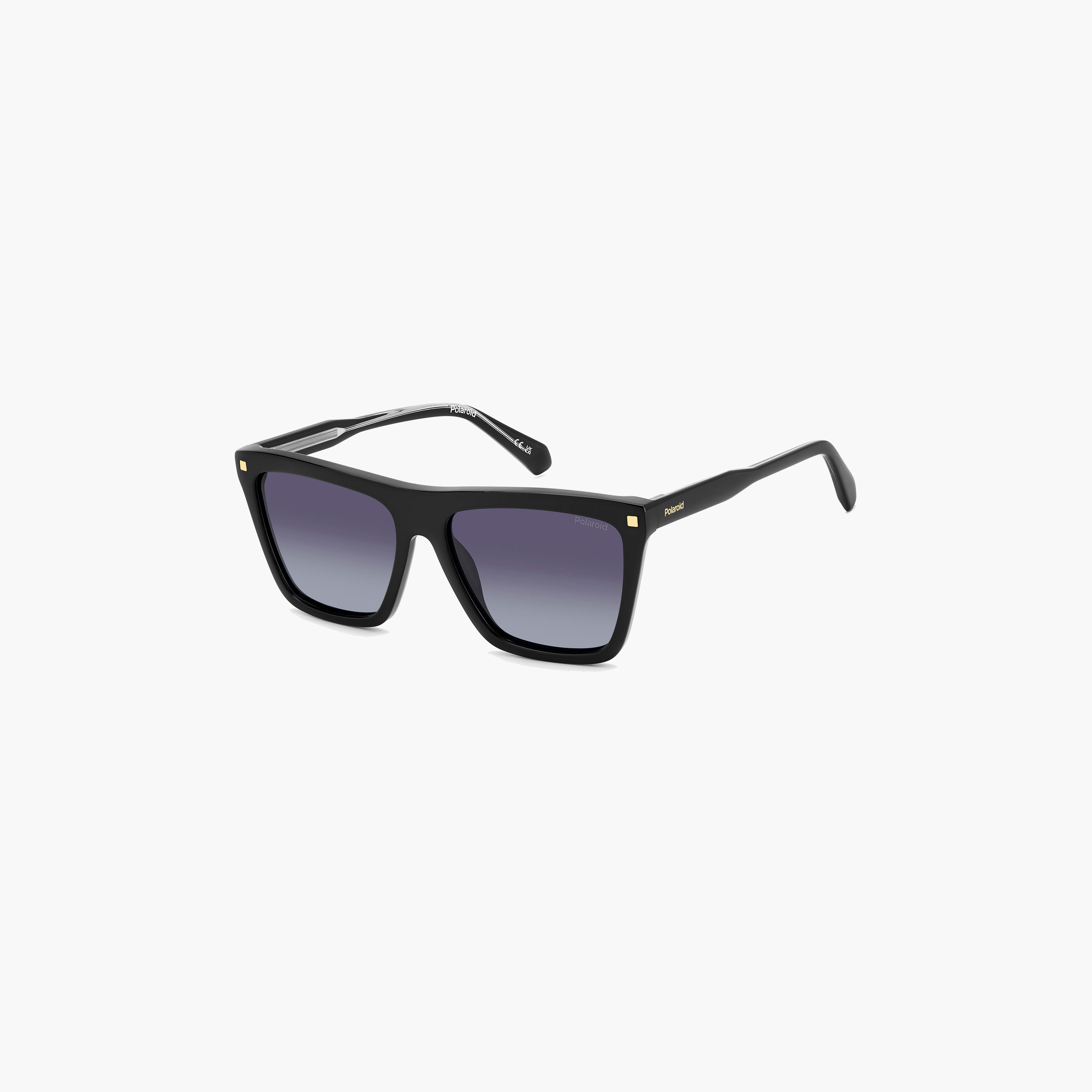 Polaroid Women's Polarized 56 MM Grey Shaded Rectangle Sunglasses-men-sunglasses-image-1