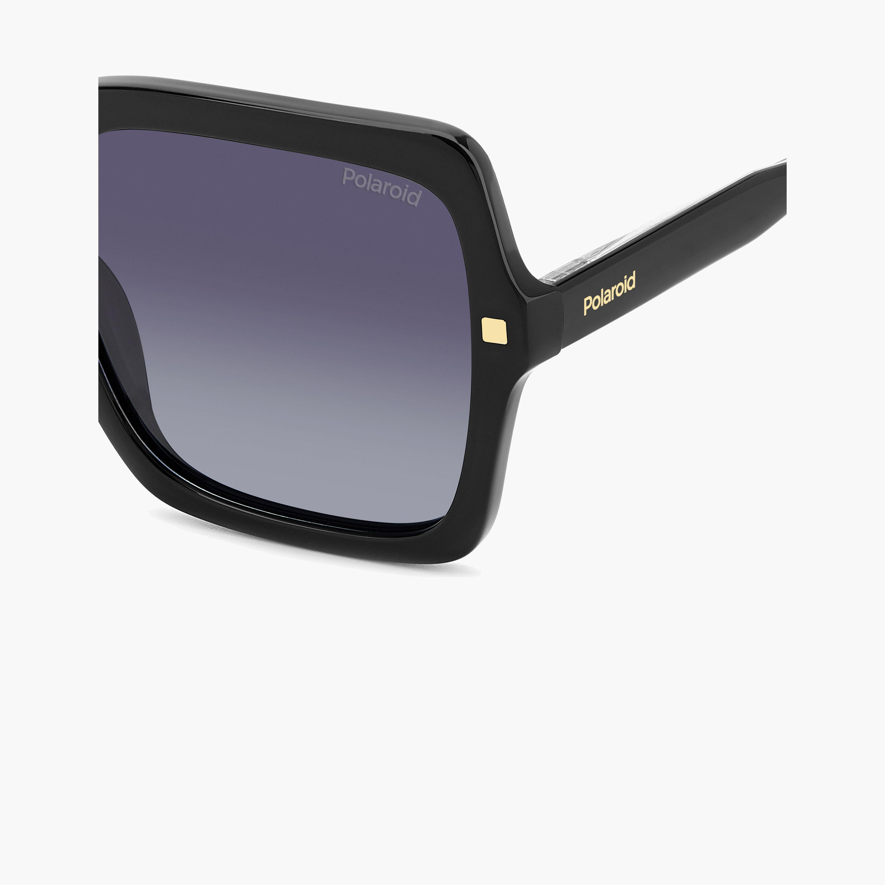 Polaroid Women's Polarized 55 MM Grey Shaded Square Sunglasses-men-sunglasses-image-4