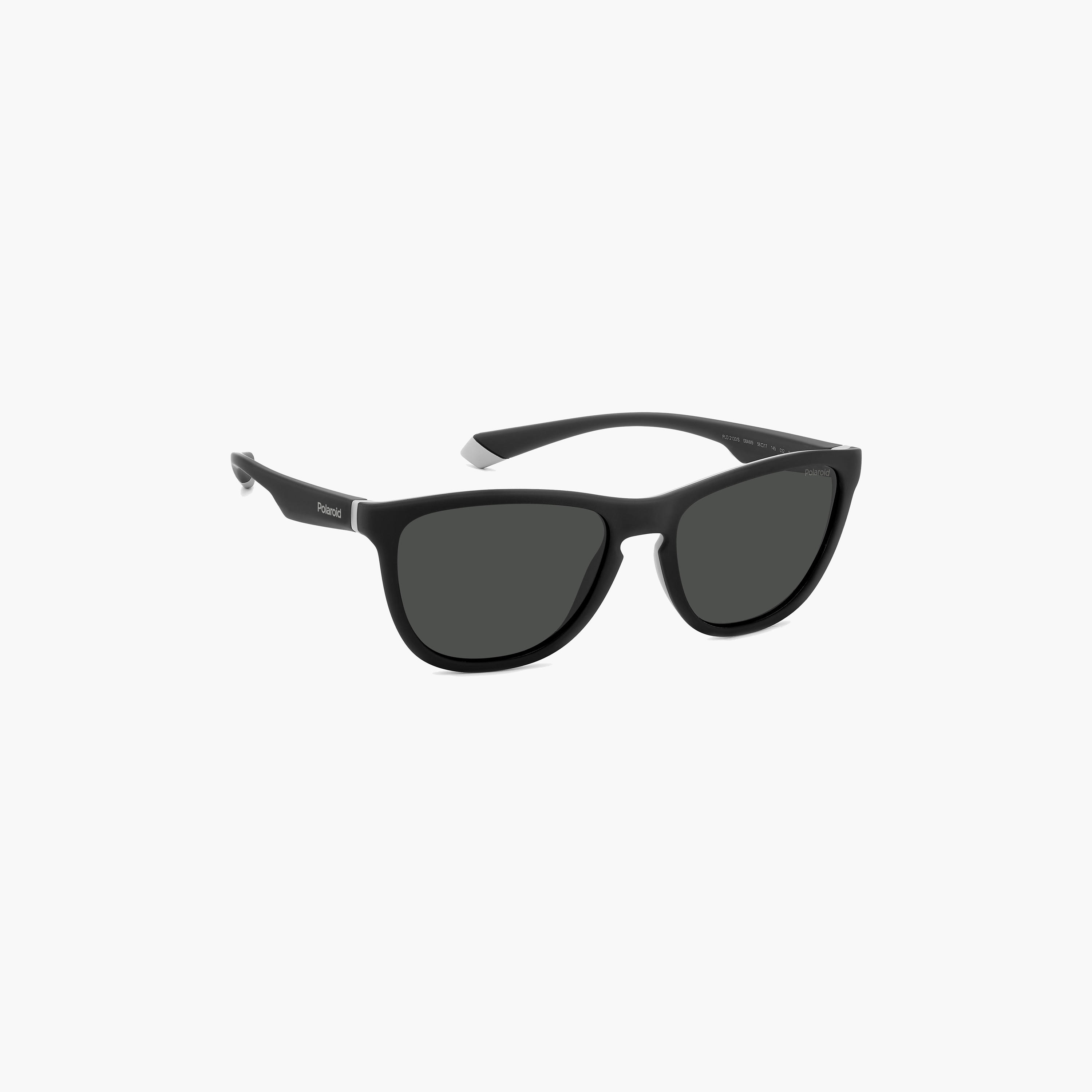 Polaroid Polarized 56 MM Grey Rectangle Sunglasses-men-sunglasses-image-2
