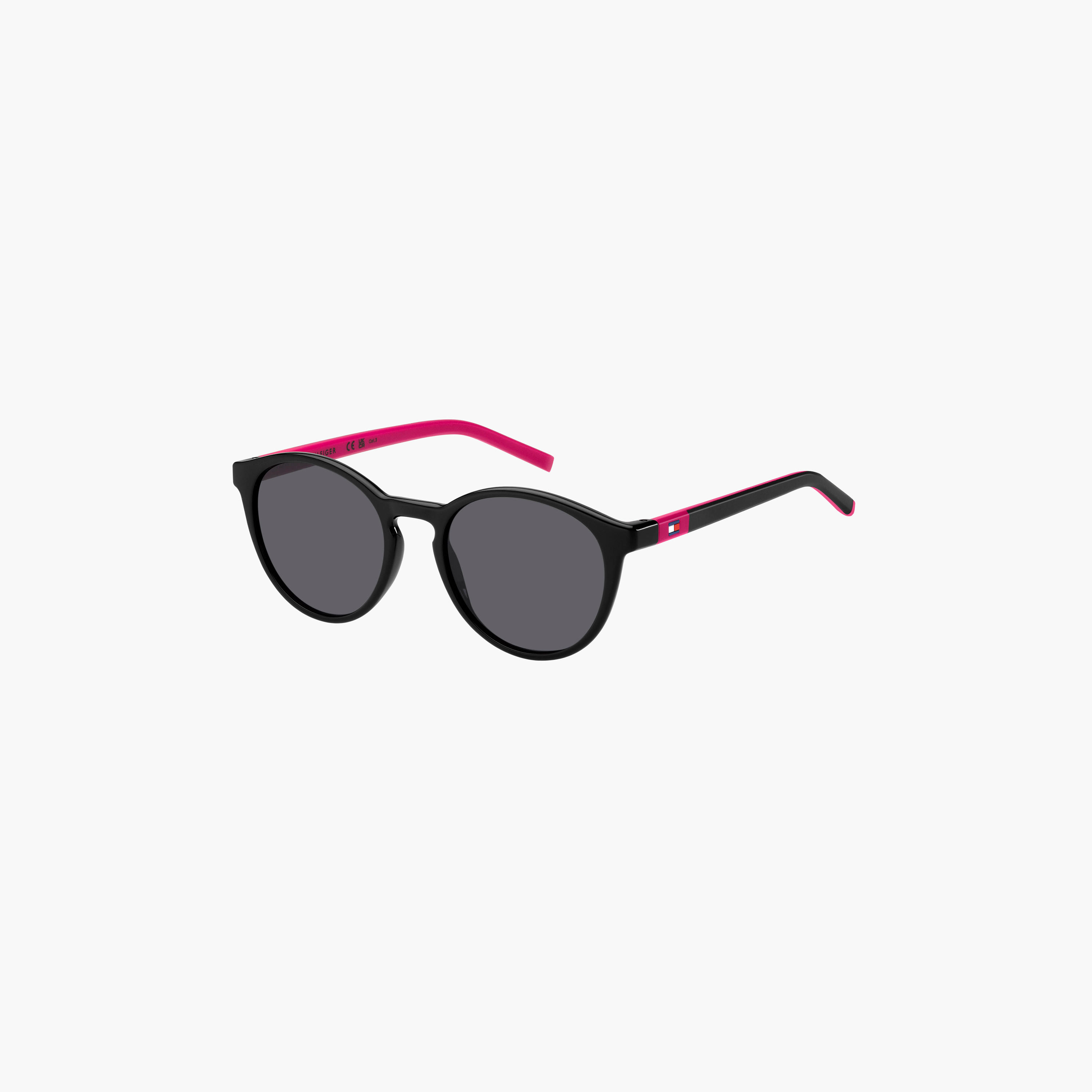 تومي هيلفيغر-   نظارات شمسية هندسية رمادية للأطفال مقاس 47 مم-girls-accessories-sunglasses-image-1