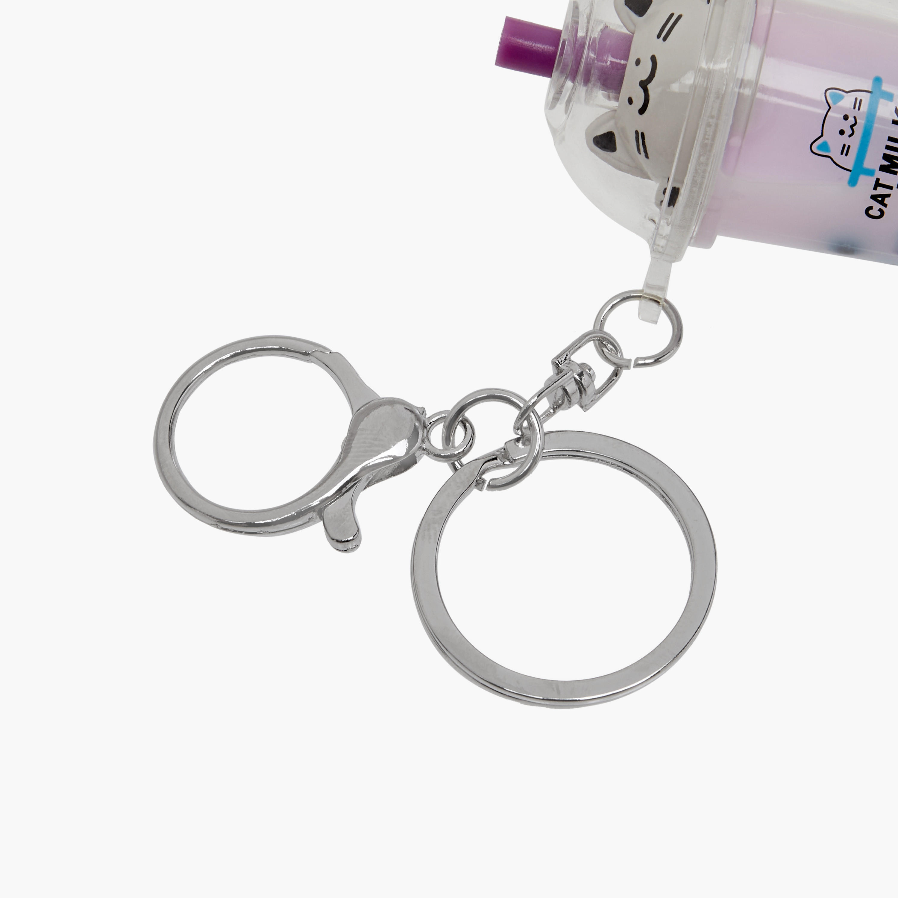 سلسلة مفاتيح بدلاية شاي بوبوا مع خطاف-girls-accessories-keyringsandbagcharms-image-4