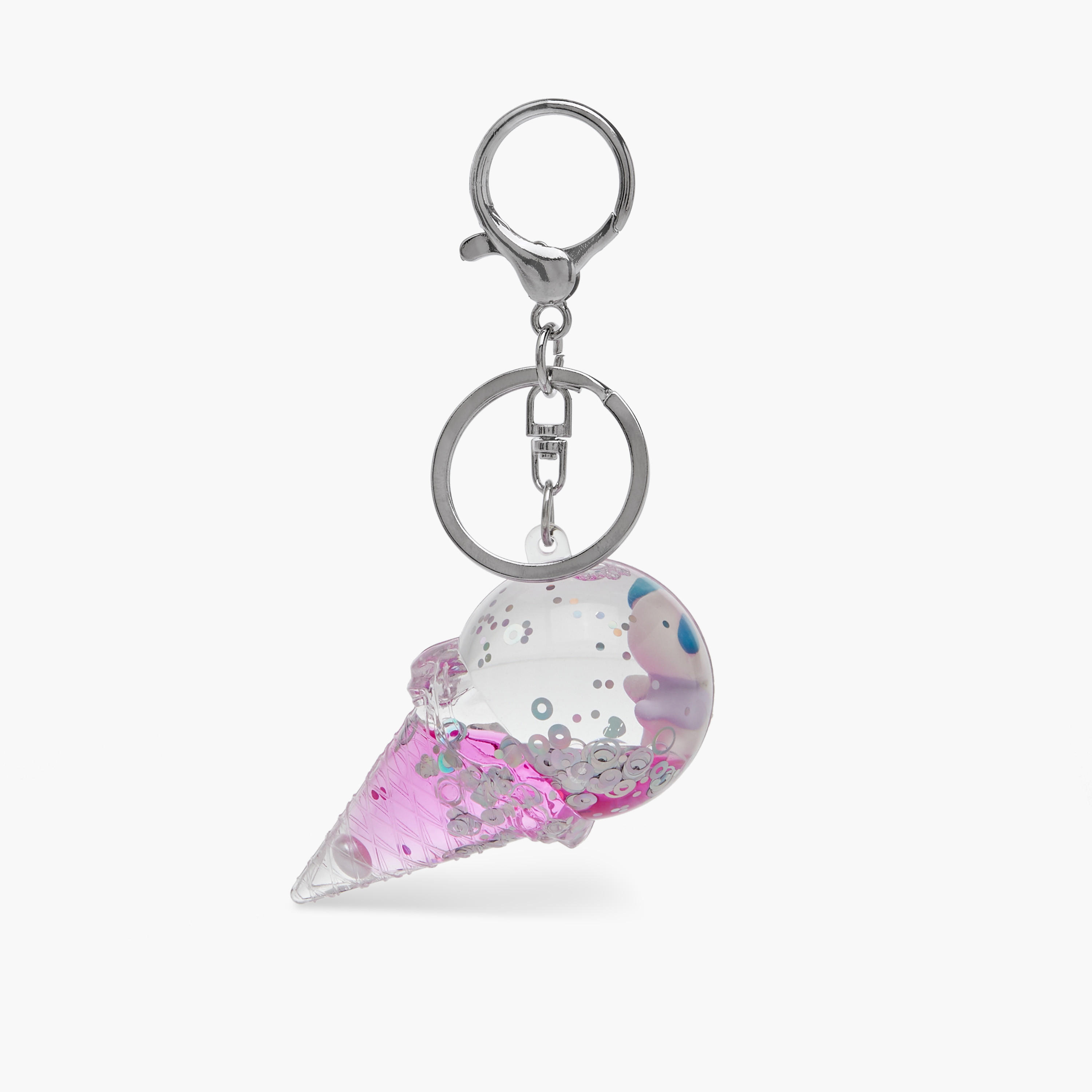 Animal Liquid Charm Keyring with Hook-girls-accessories-keyringsandbagcharms-image-1