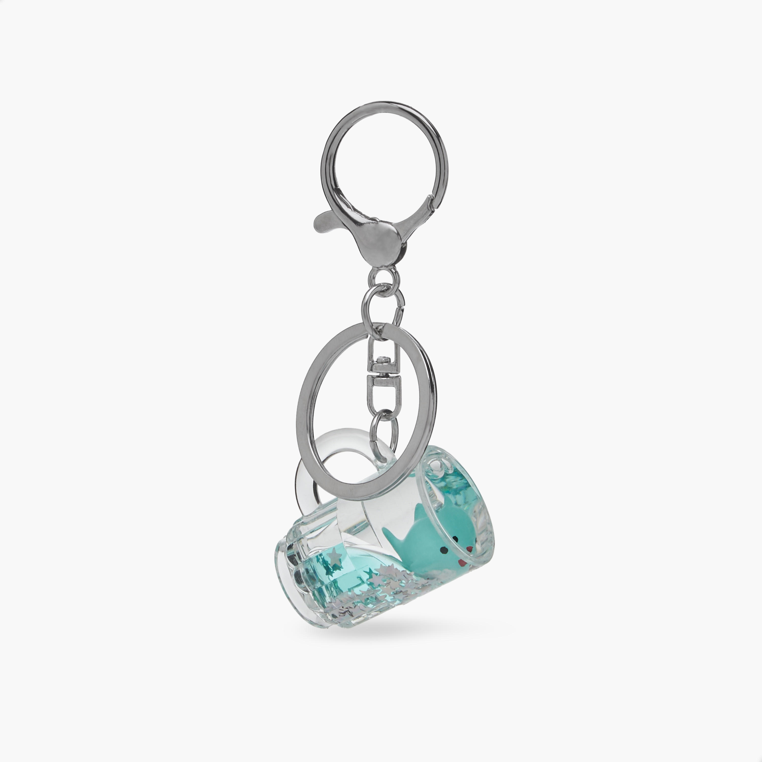 Octopus Liquid Charm Keyring with Hook-girls-accessories-keyringsandbagcharms-image-1