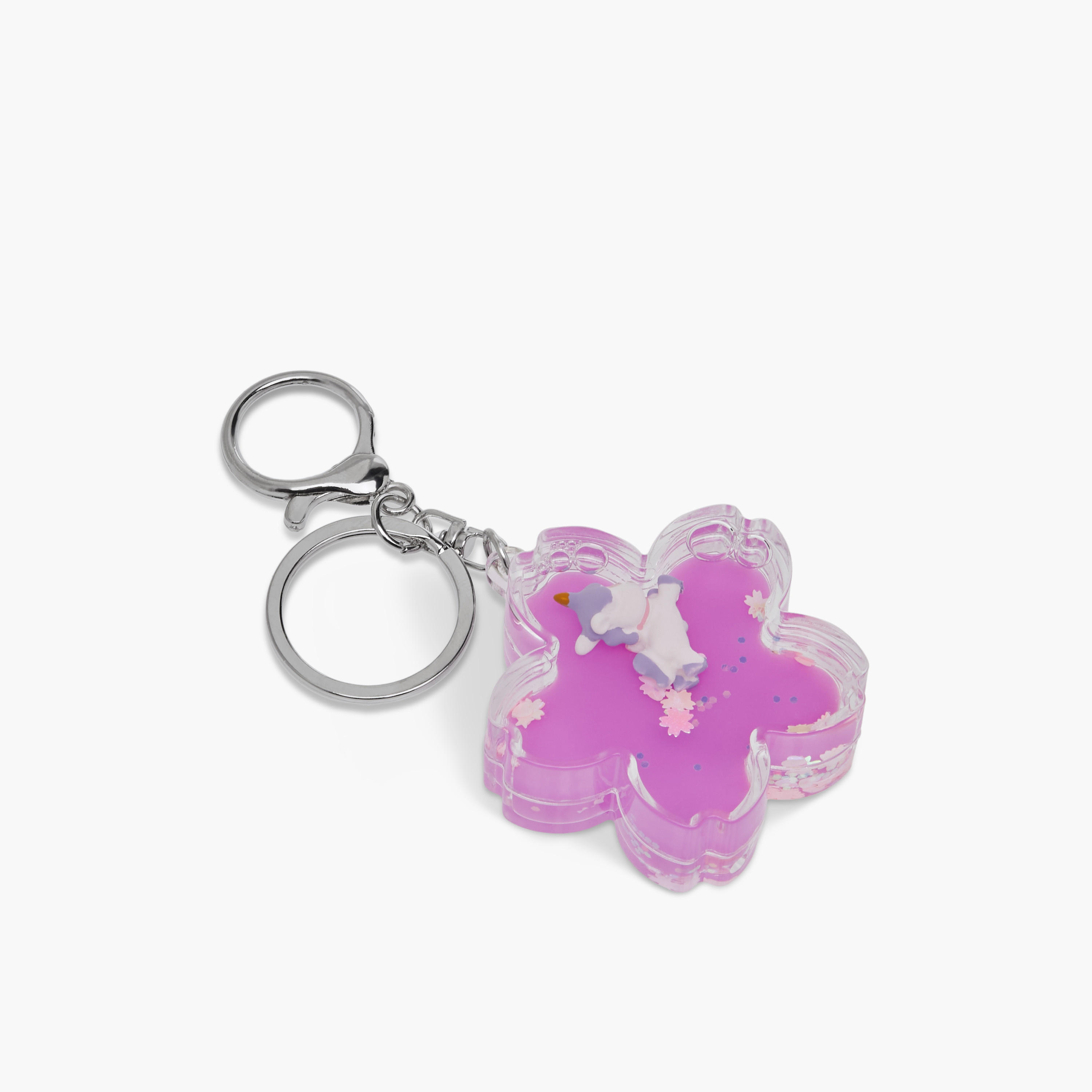 سلسلة مفاتيح بدلاية يونيكورن سائلة مع خطاف-girls-accessories-keyringsandbagcharms-image-2