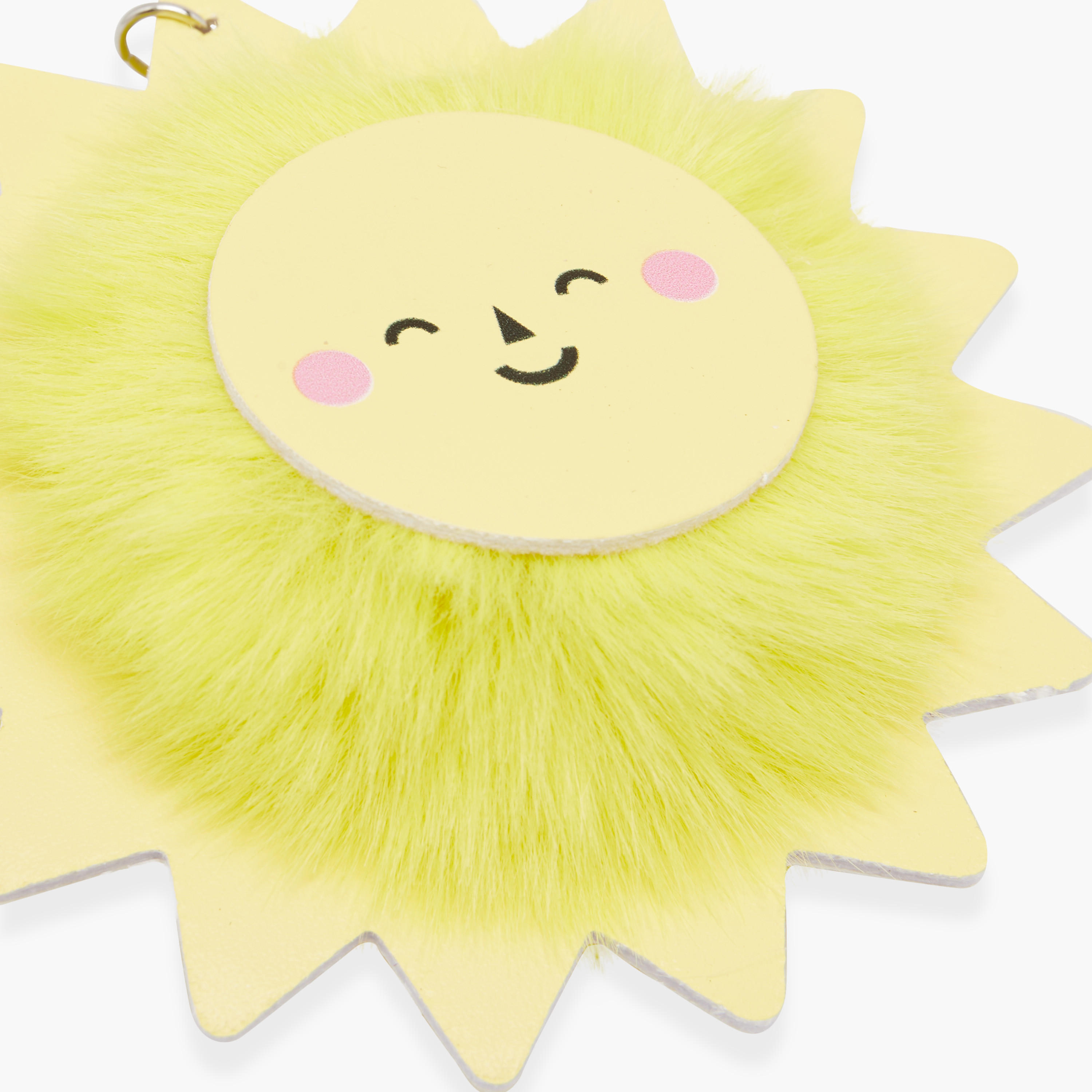 Smiley Sun Accent Keychain with Hook-girls-accessories-keyringsandbagcharms-image-4