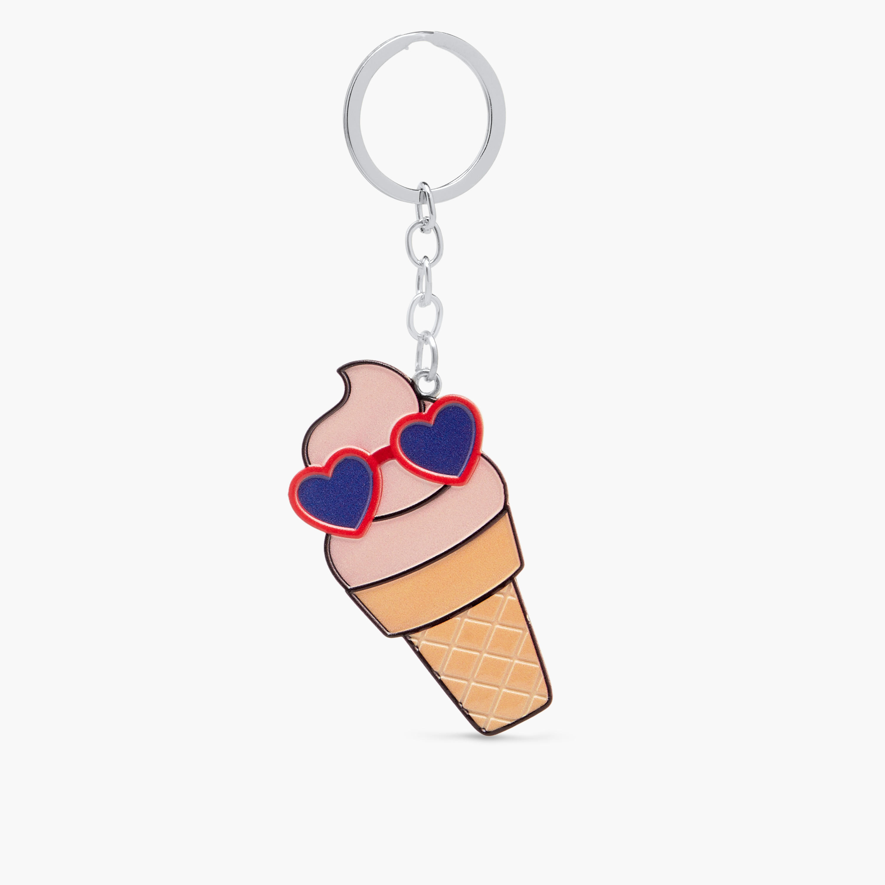 Ice-Cream Applique Keychain with Hook-girls-accessories-keyringsandbagcharms-image-1