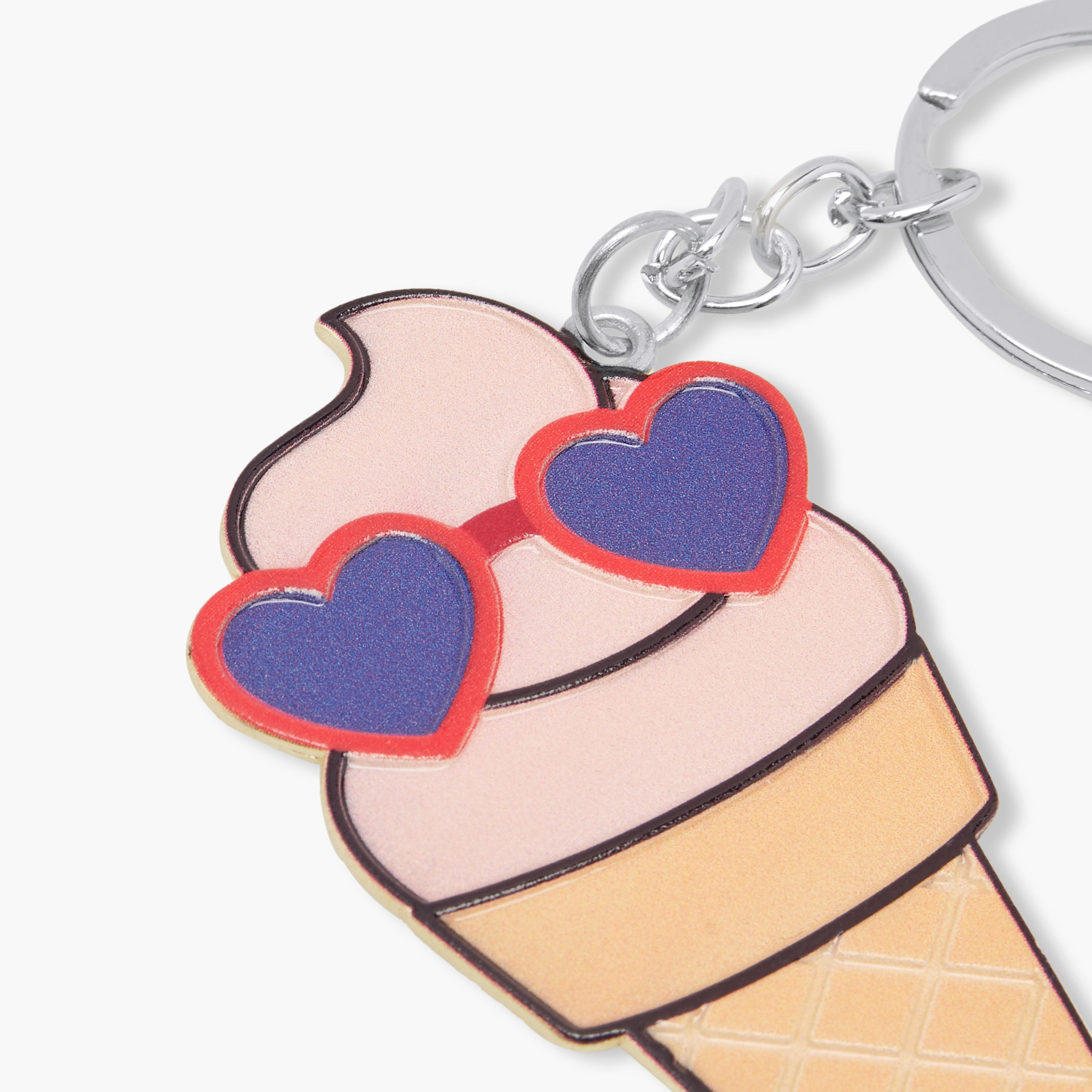 Ice-Cream Applique Keychain with Hook-girls-accessories-keyringsandbagcharms-image-5